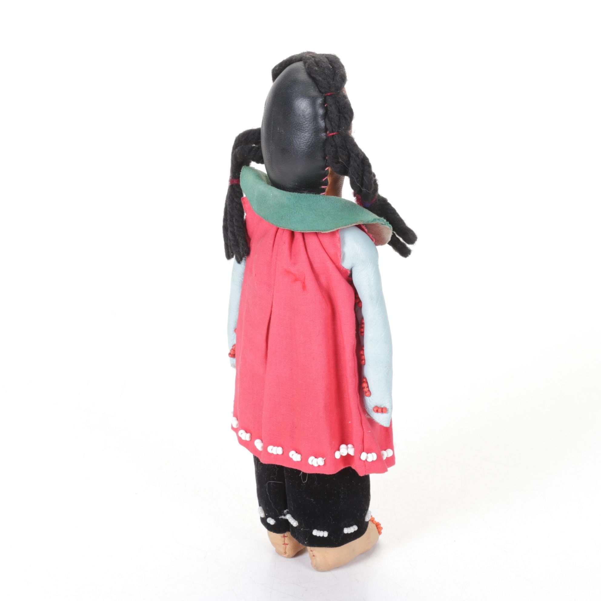 Hand-Crafted Leather Native American Doll Collection