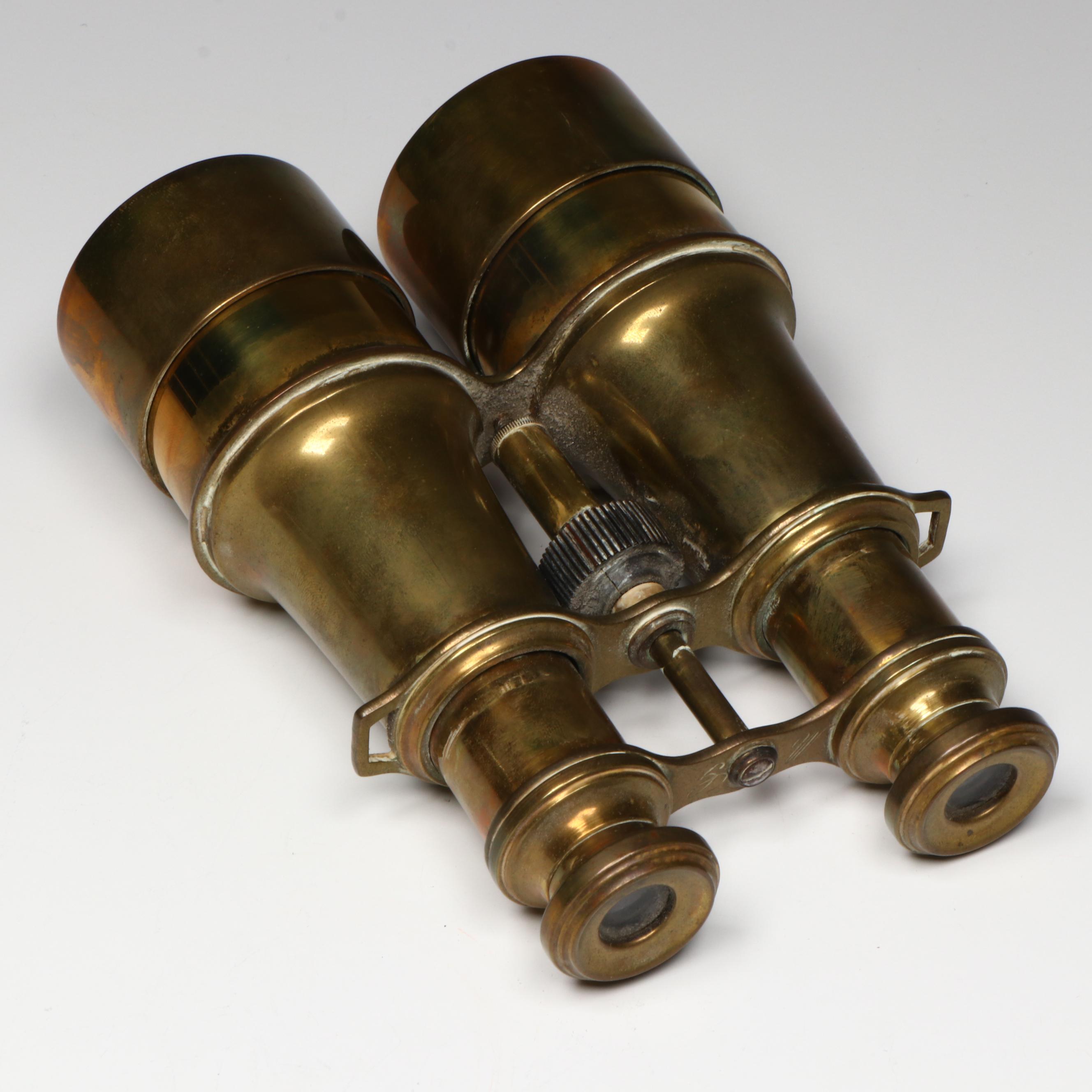 Lubavin Russian Cossack Brass Champagne Flute with Repoussé Cup and More Brass