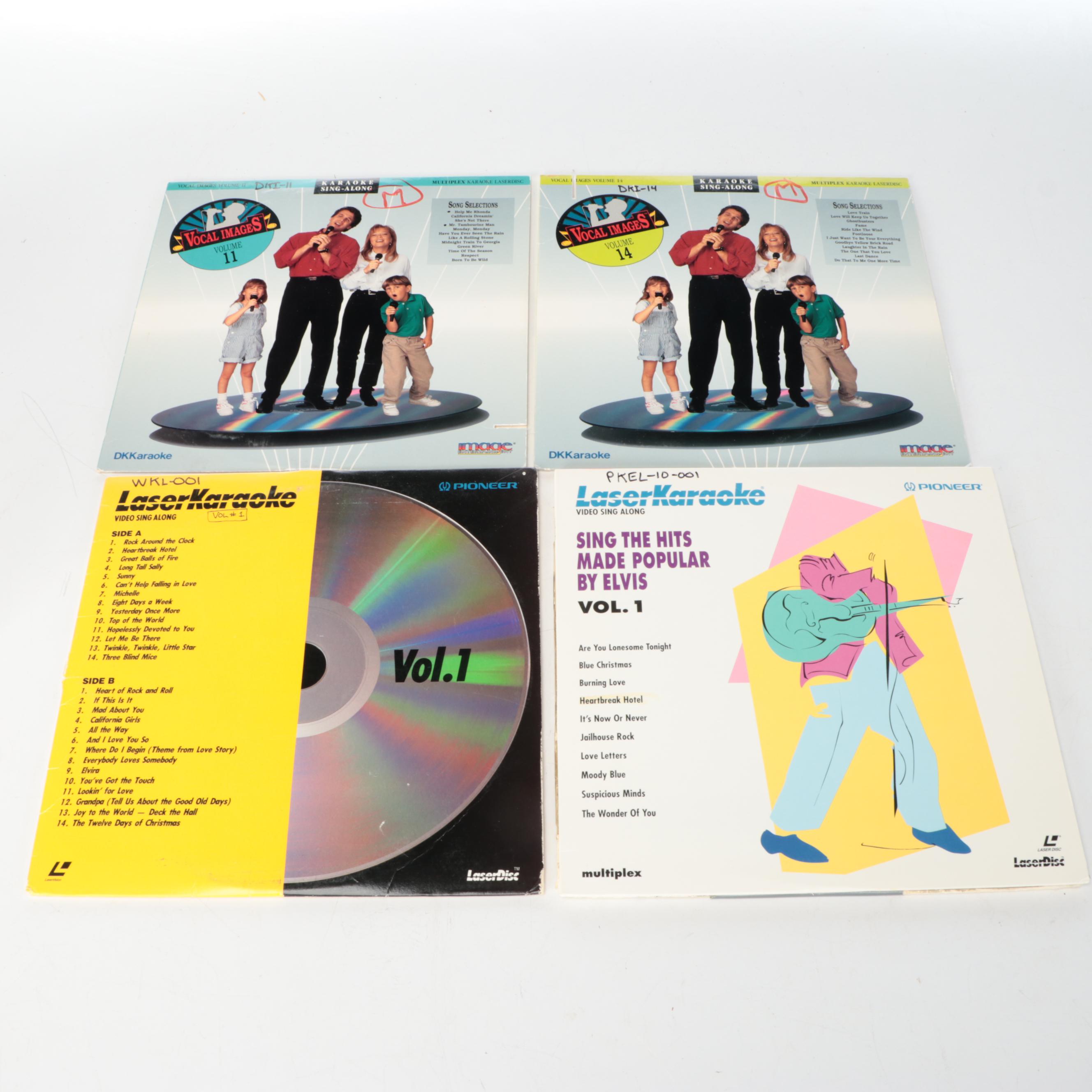 Karaoke Microphones, DVDs, and Vintage Pioneer Karaoke Laser Discs