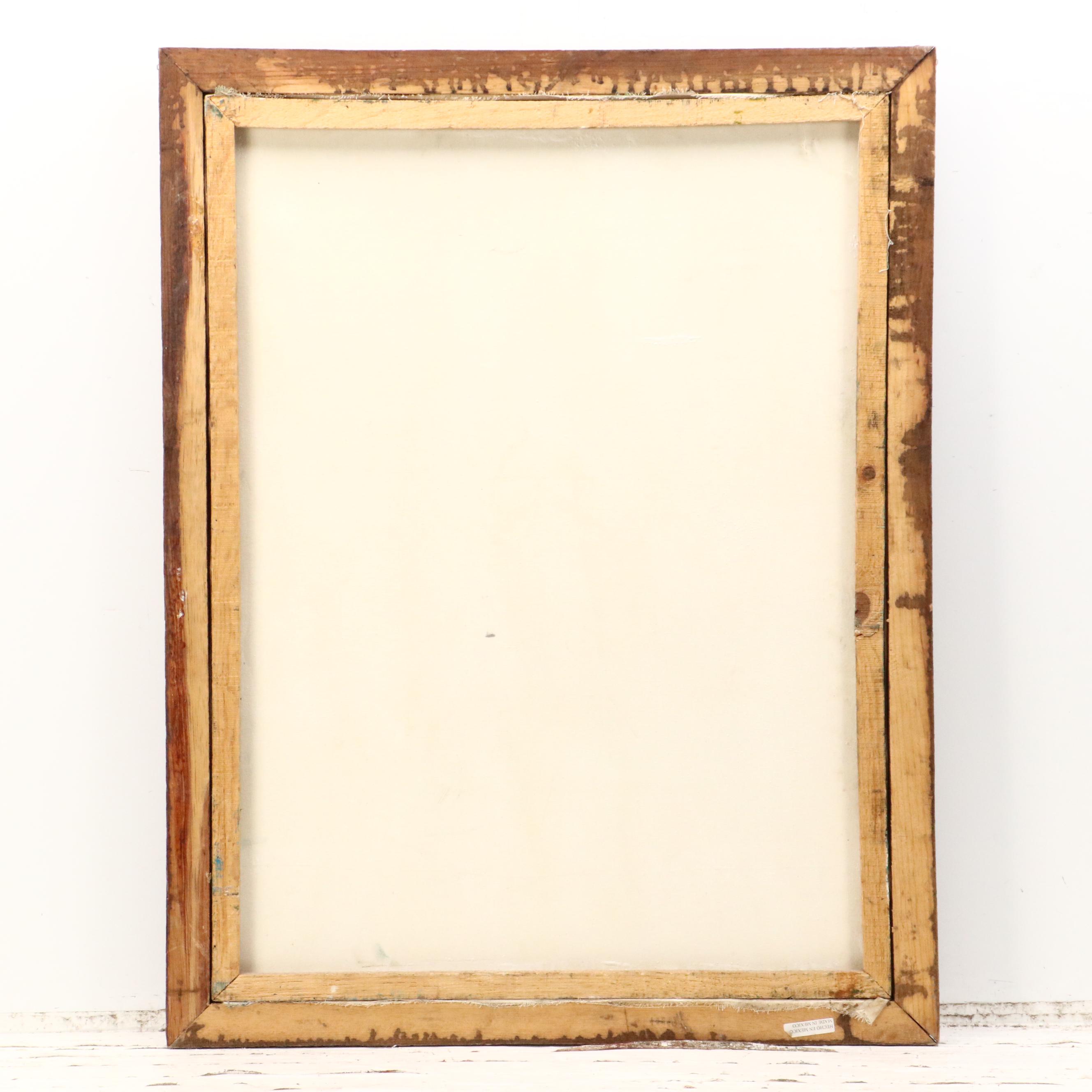 Landscape Oil Painting of Domed Building Near Pond