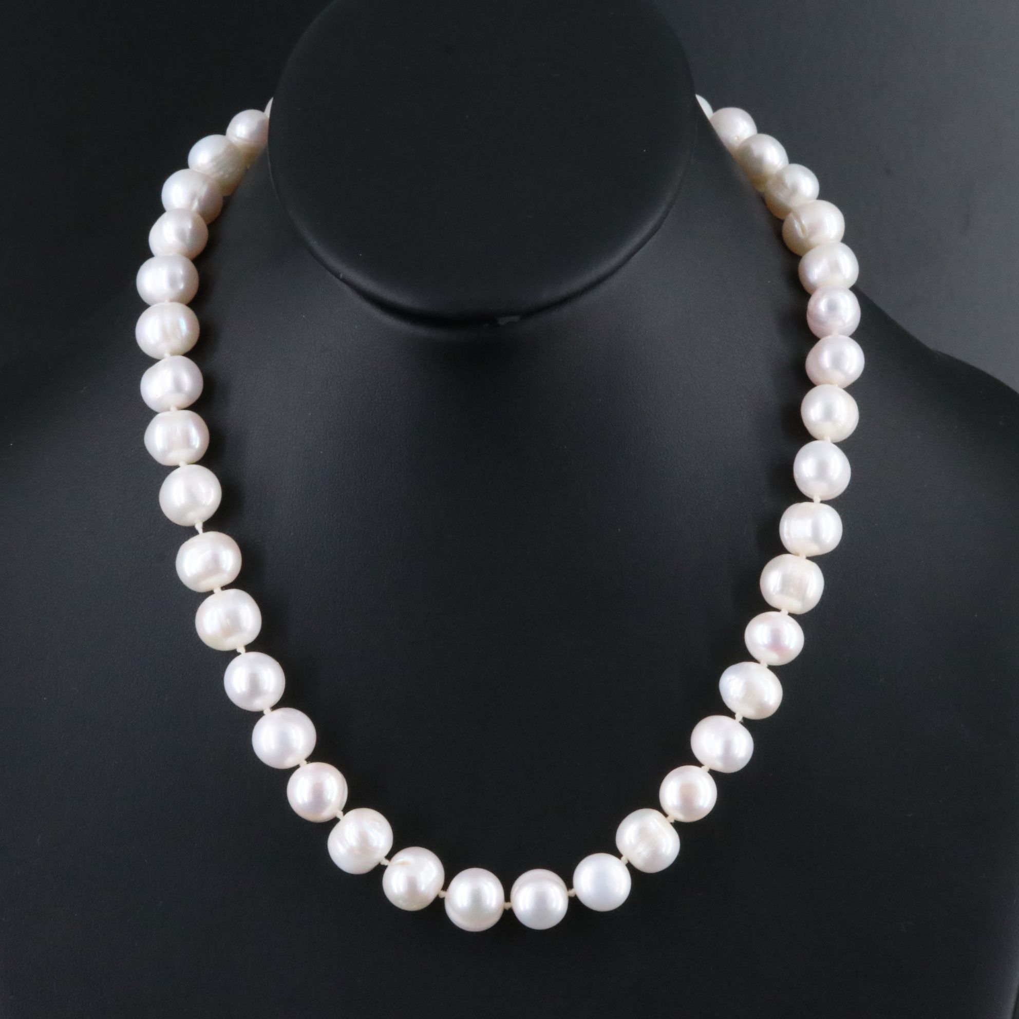 9.50 - 11.00 MM Pearl Necklace with 14K Clasp