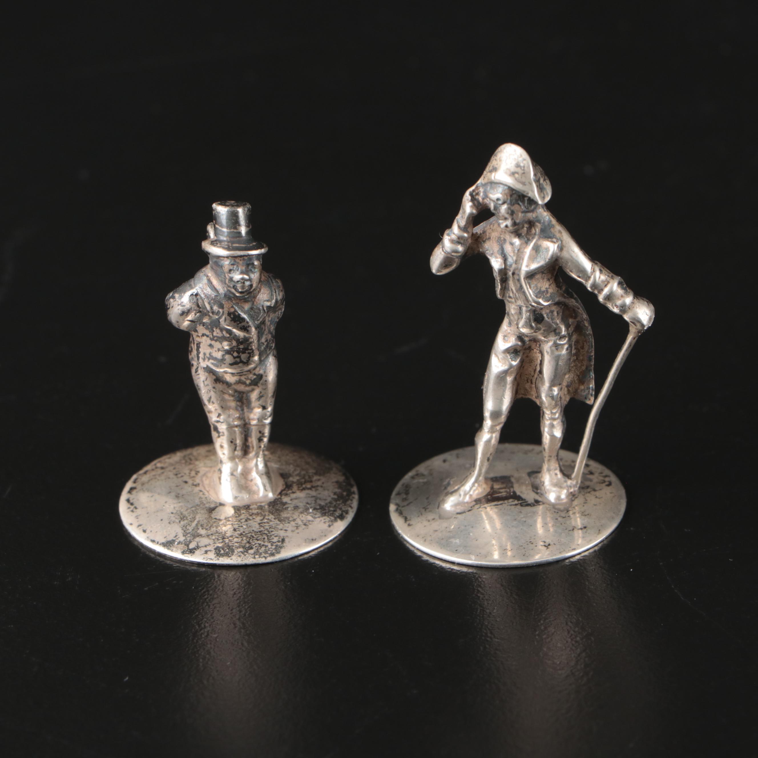 Ferdinand C Henzler Hanau with Other European 800 Silver Figurines
