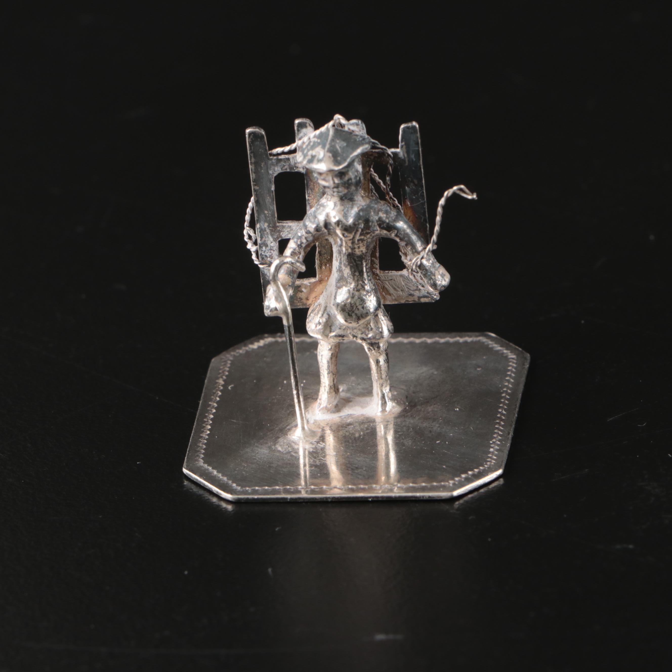 Ferdinand C Henzler Hanau with Other European 800 Silver Figurines