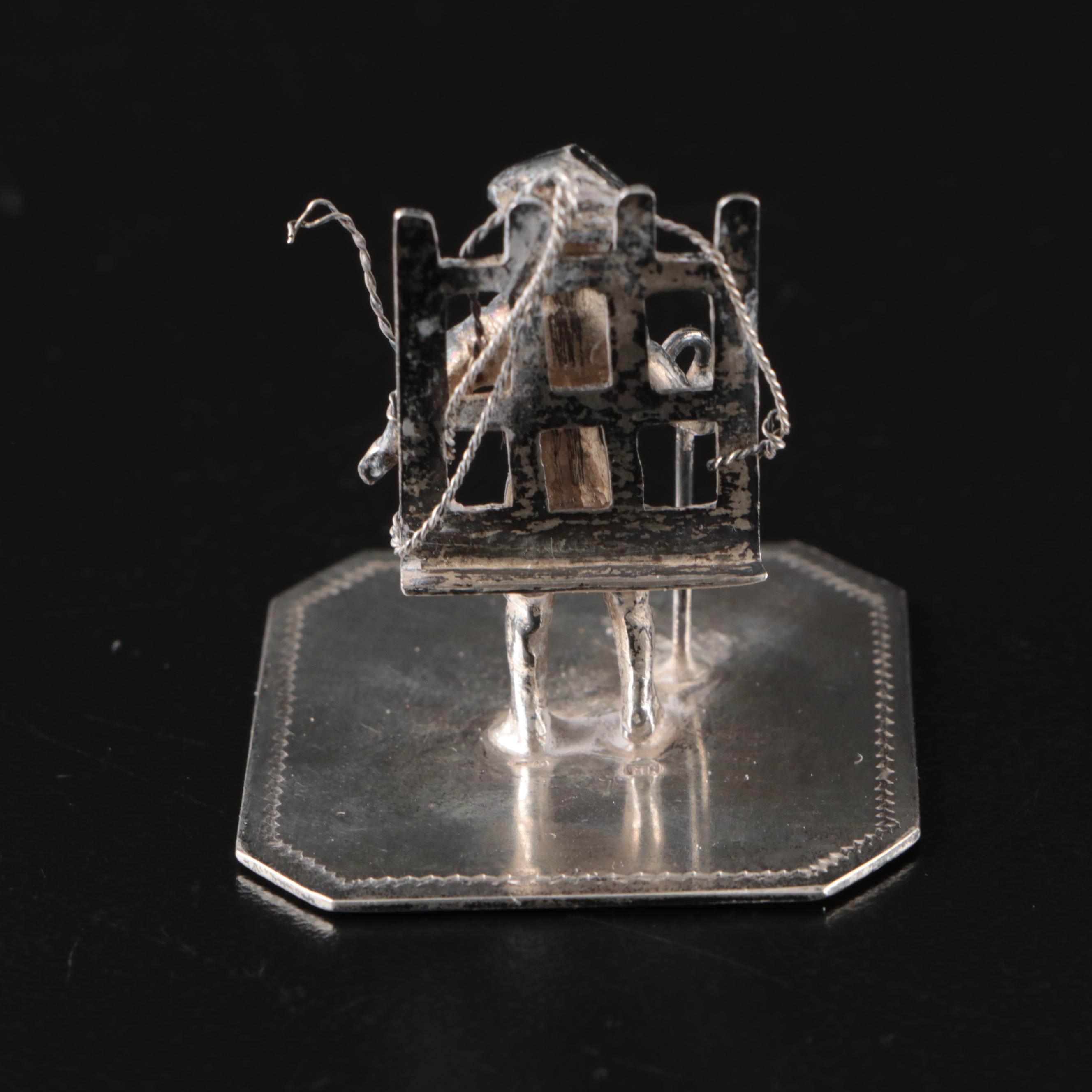 Ferdinand C Henzler Hanau with Other European 800 Silver Figurines