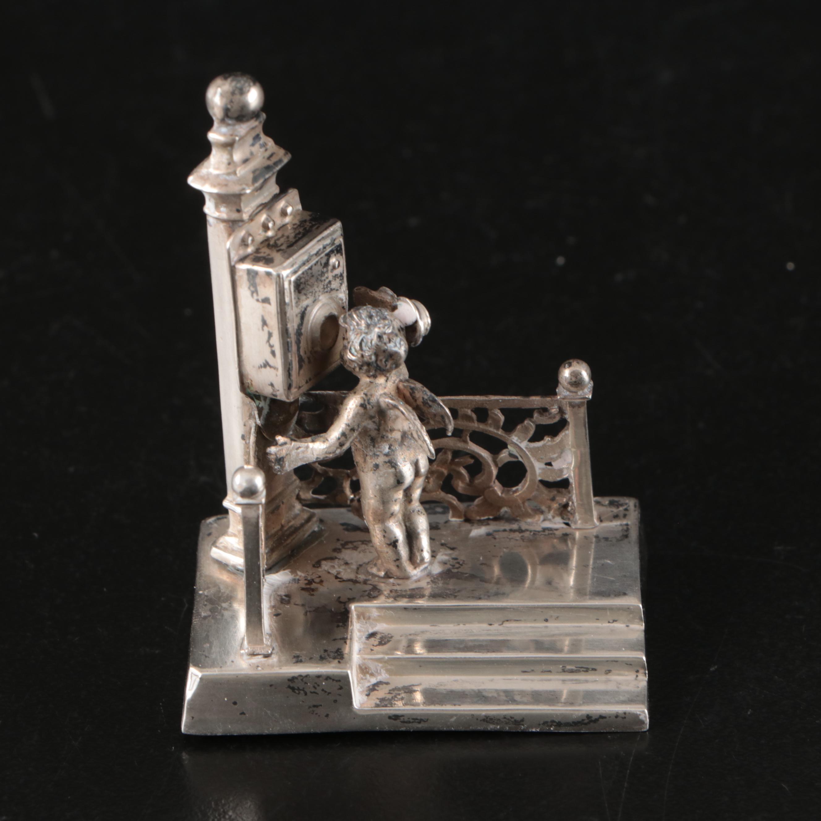 Ferdinand C Henzler Hanau with Other European 800 Silver Figurines