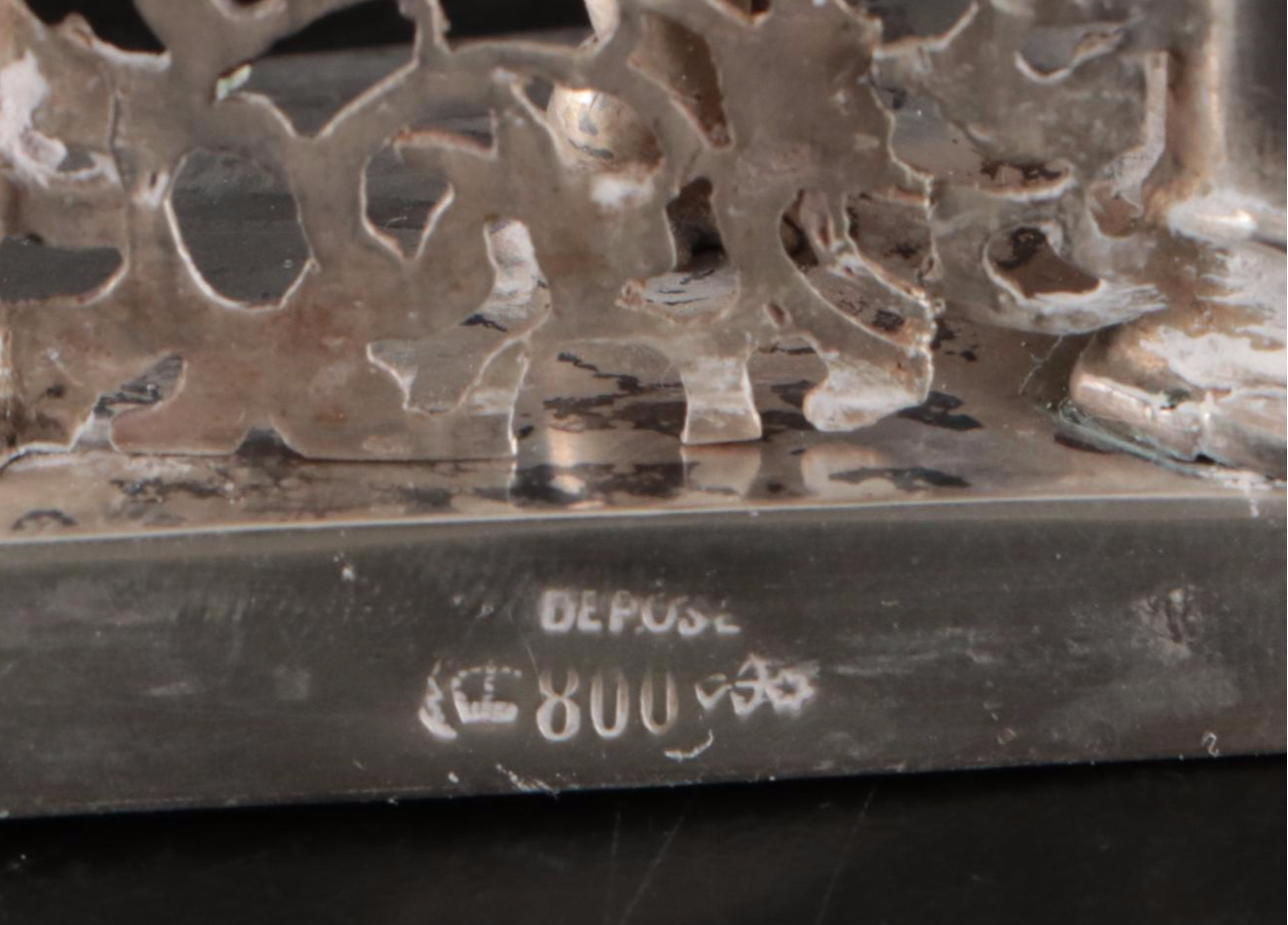 Ferdinand C Henzler Hanau with Other European 800 Silver Figurines