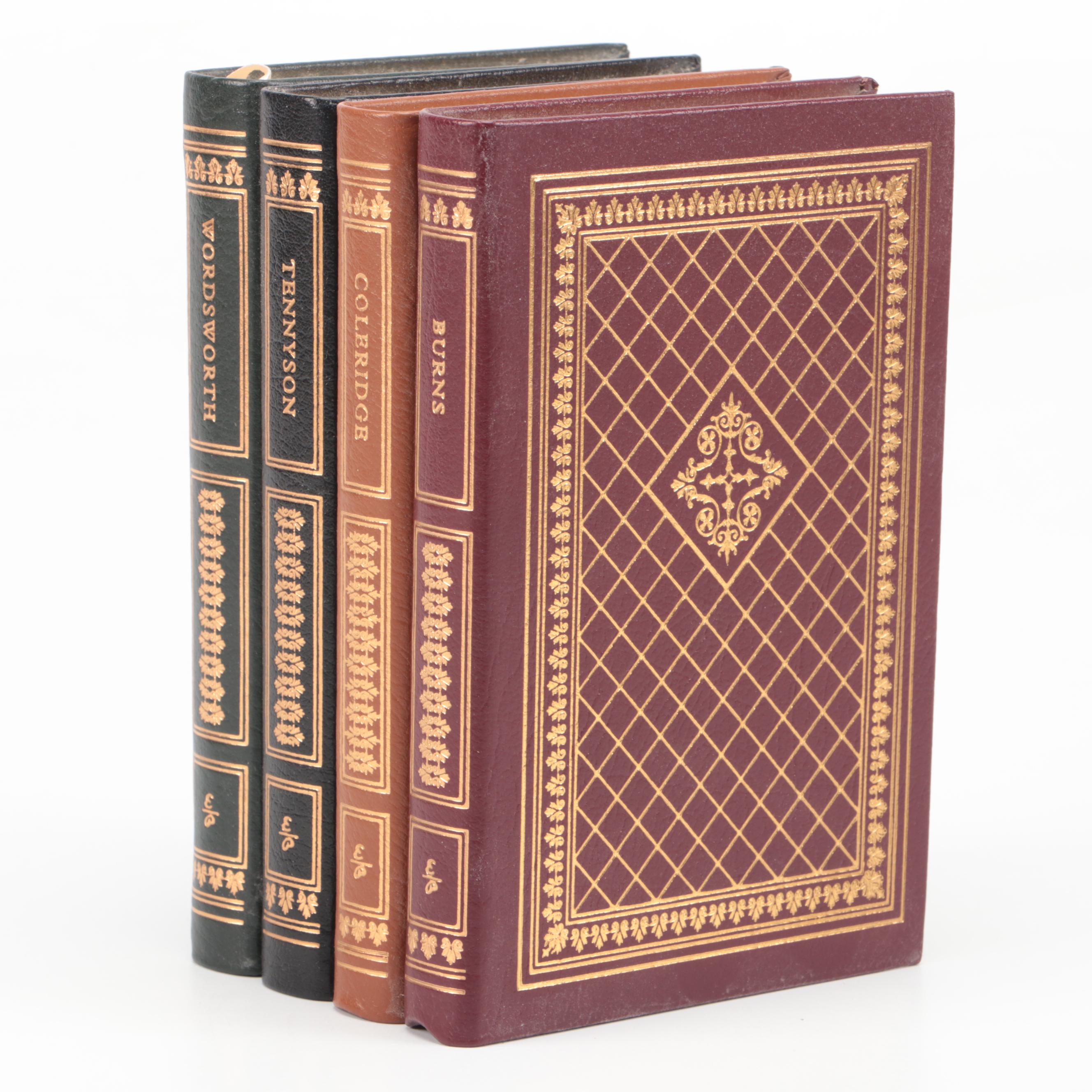 Easton Press Burns, Coleridge, Tennyson, and Wordsworth Poetry Books