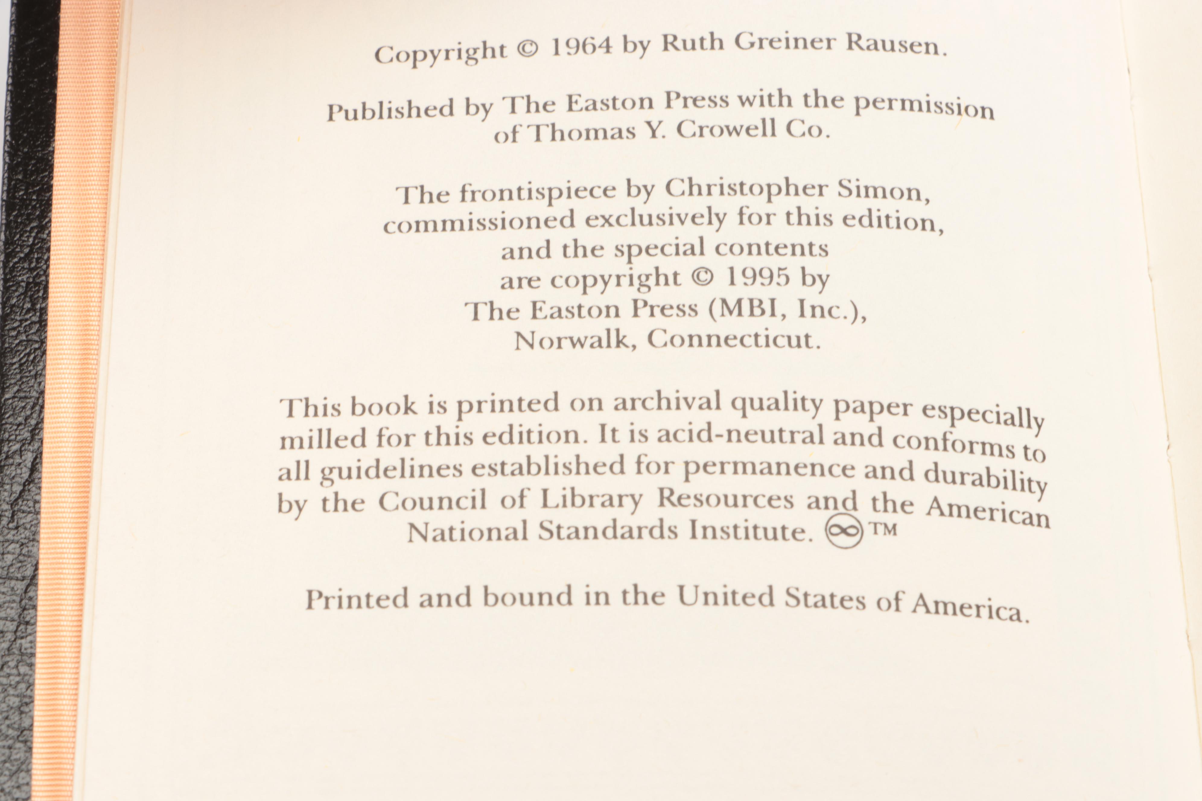 Easton Press Burns, Coleridge, Tennyson, and Wordsworth Poetry Books