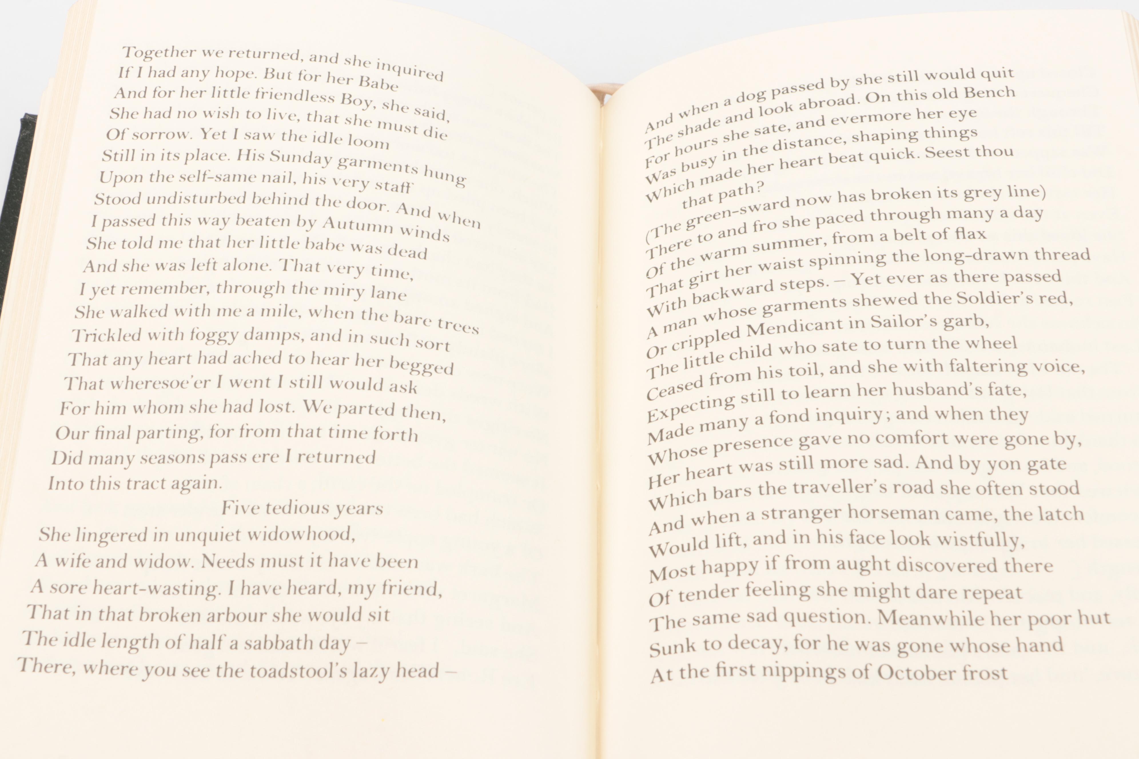 Easton Press Burns, Coleridge, Tennyson, and Wordsworth Poetry Books