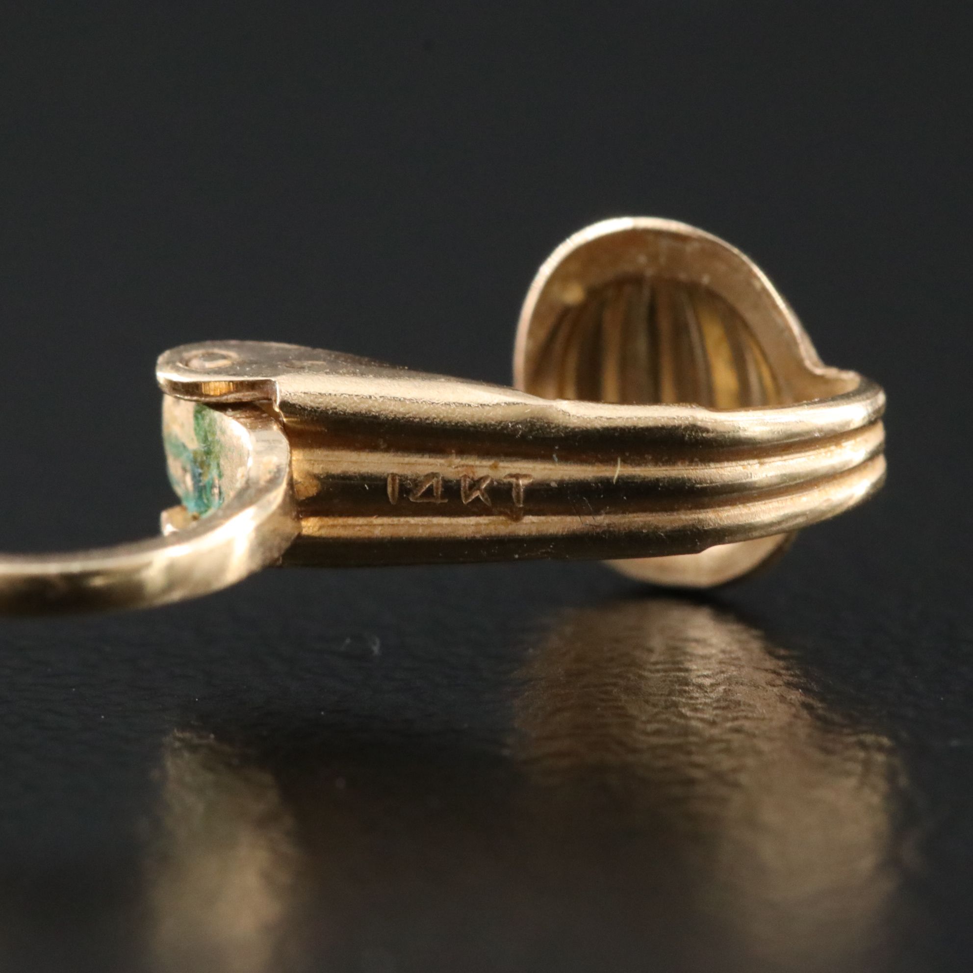 Vintage 10K and 14K Pearl and Diamond Clip Earrings