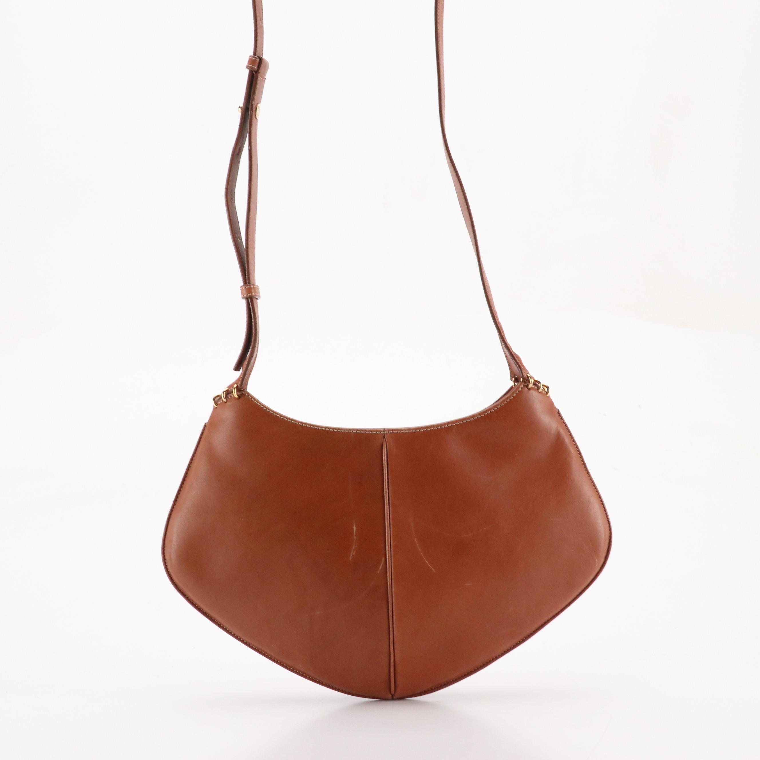Loewe Crossbody Bag in Caramel Brown Calfskin Leather