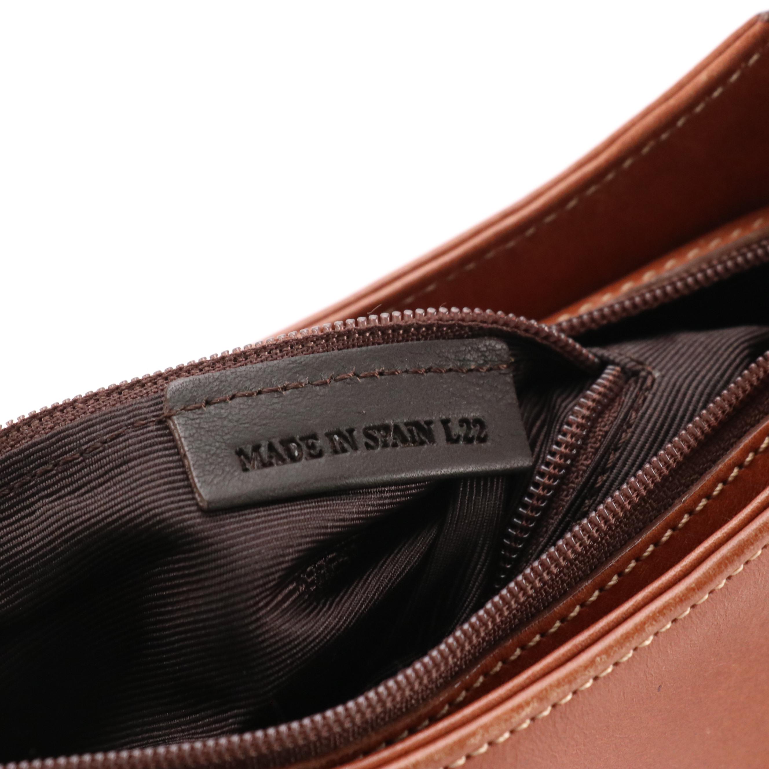 Loewe Crossbody Bag in Caramel Brown Calfskin Leather