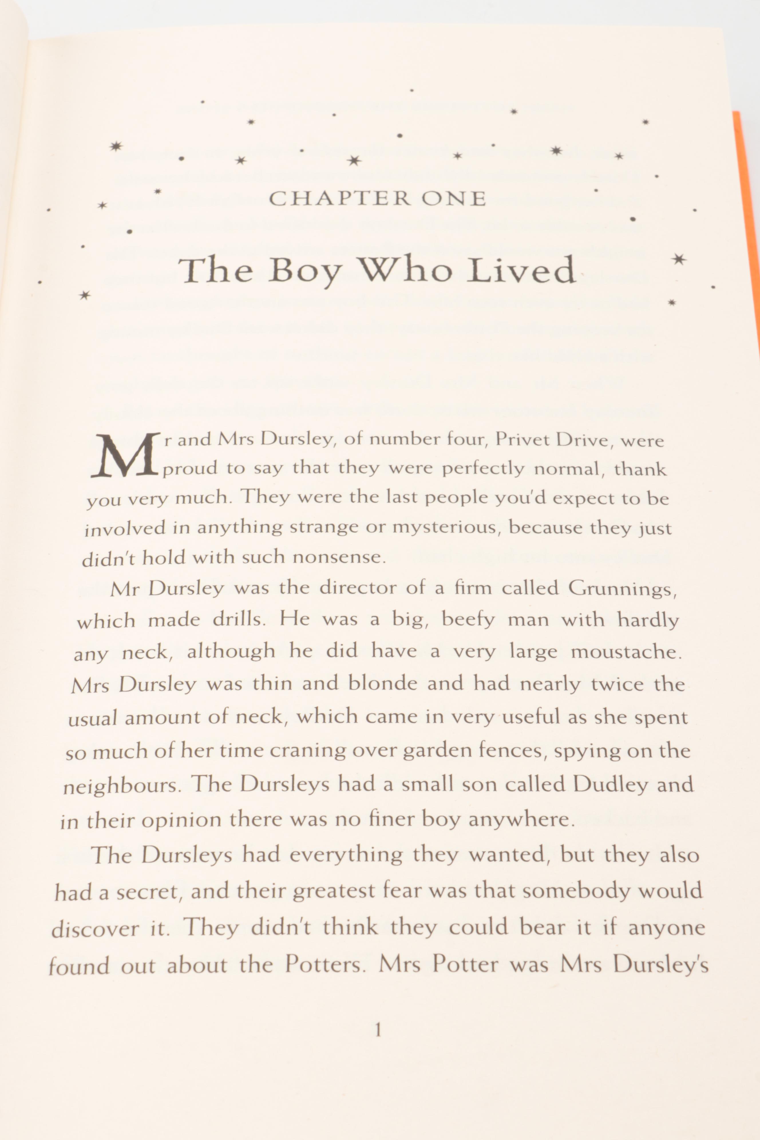 First Edition Thus "Harry Potter and the Philosopher's Stone" by J. K. Rowling