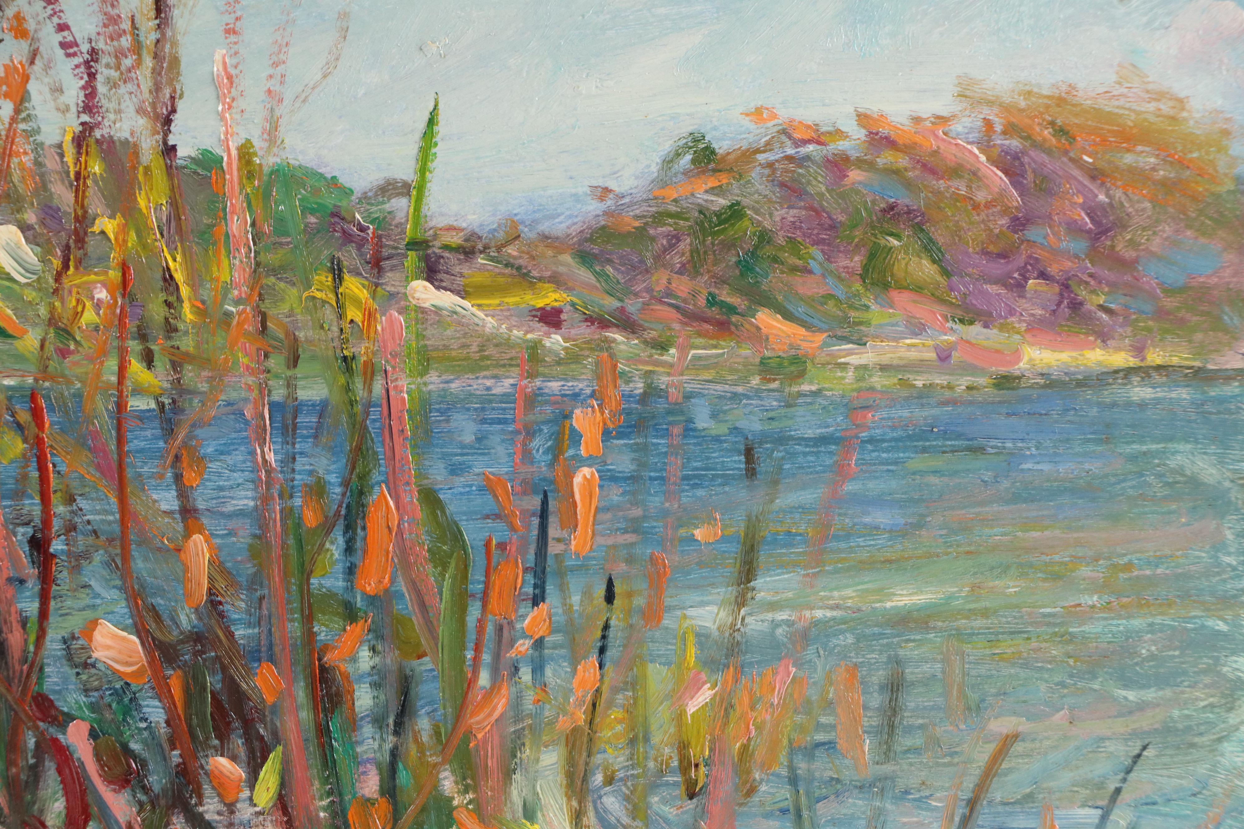 Michael Salvatore Abbate Rural Landscape Oil Painting, Mid-20th Century