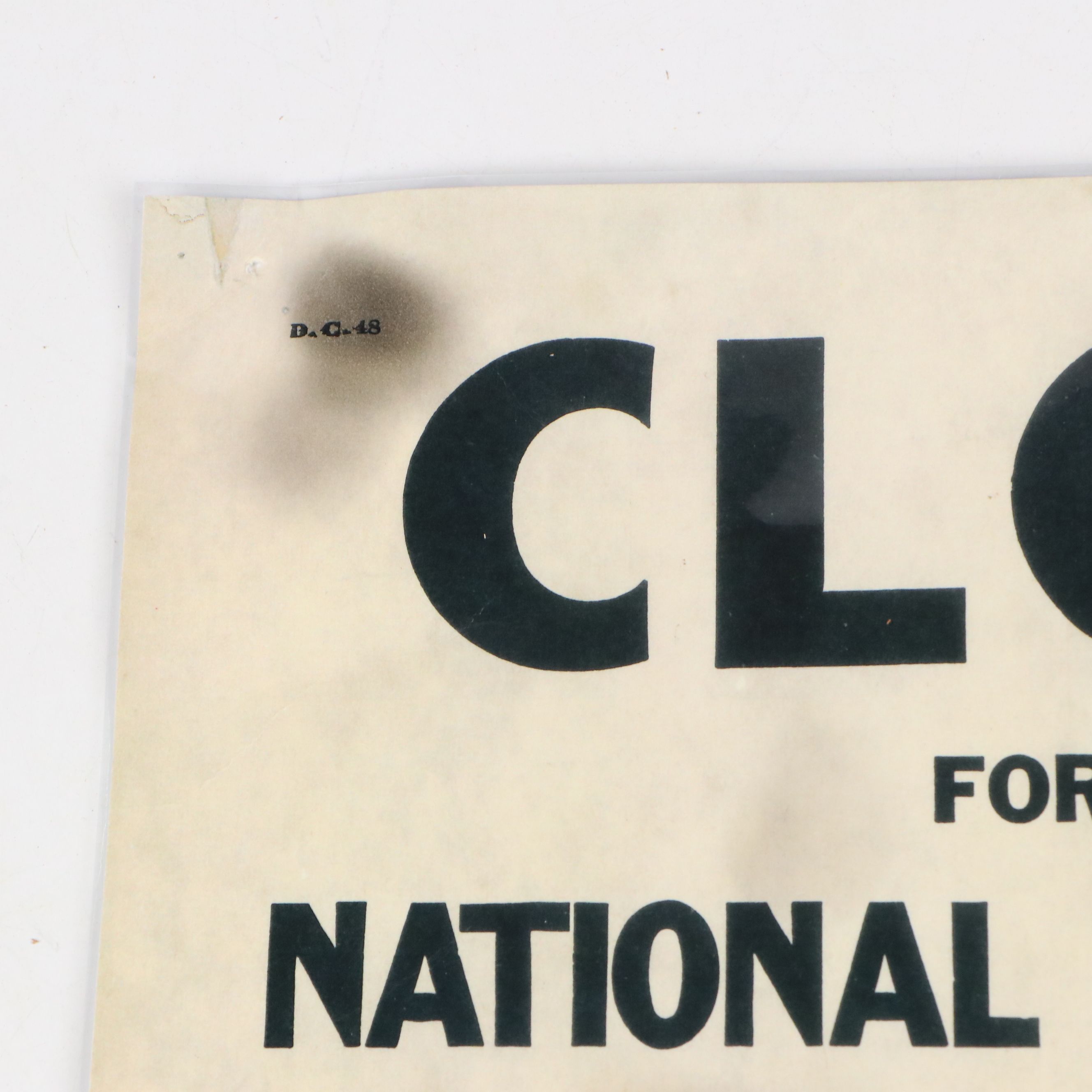 Prohibition Era Whisky Prescription Form with Reproduction Sign