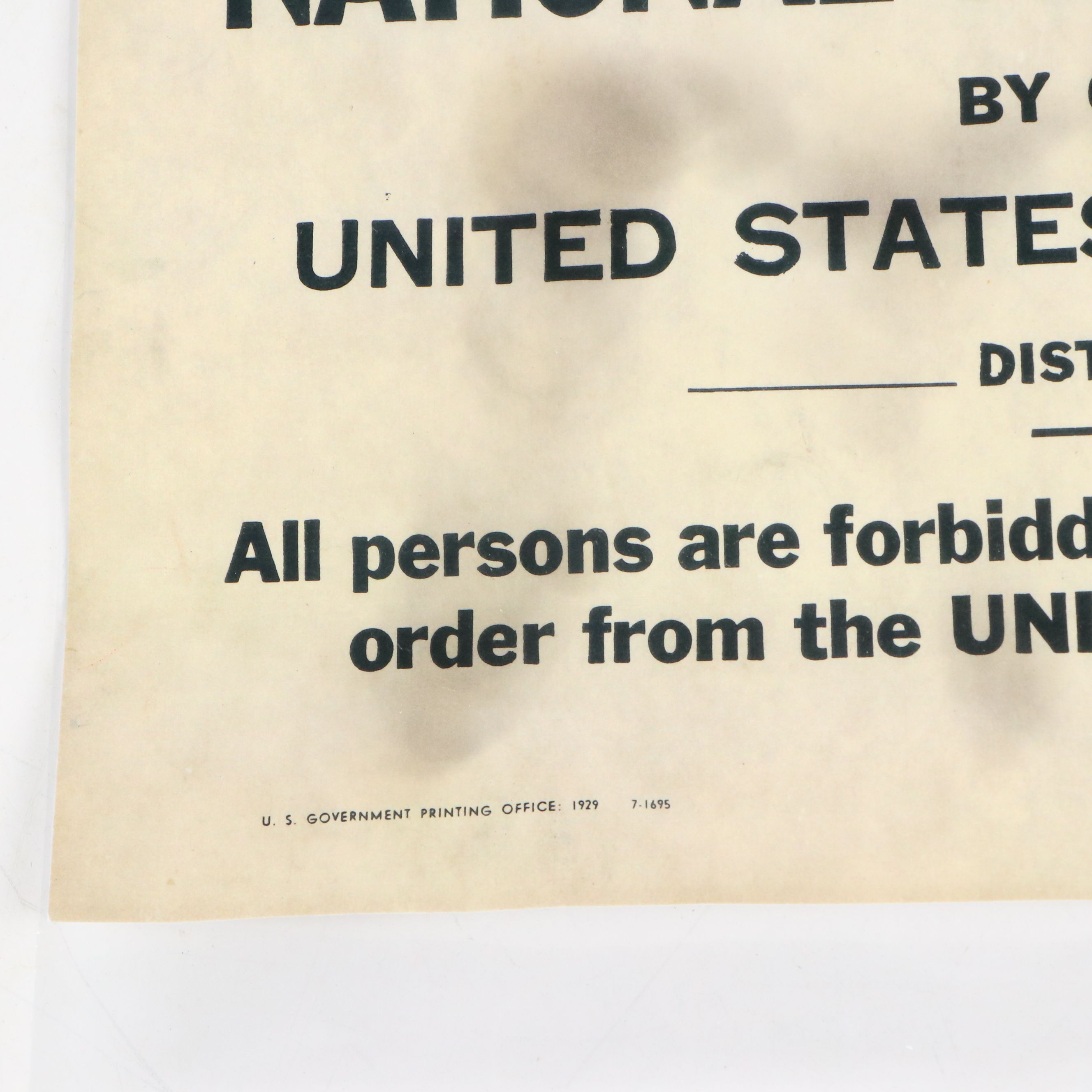 Prohibition Era Whisky Prescription Form with Reproduction Sign