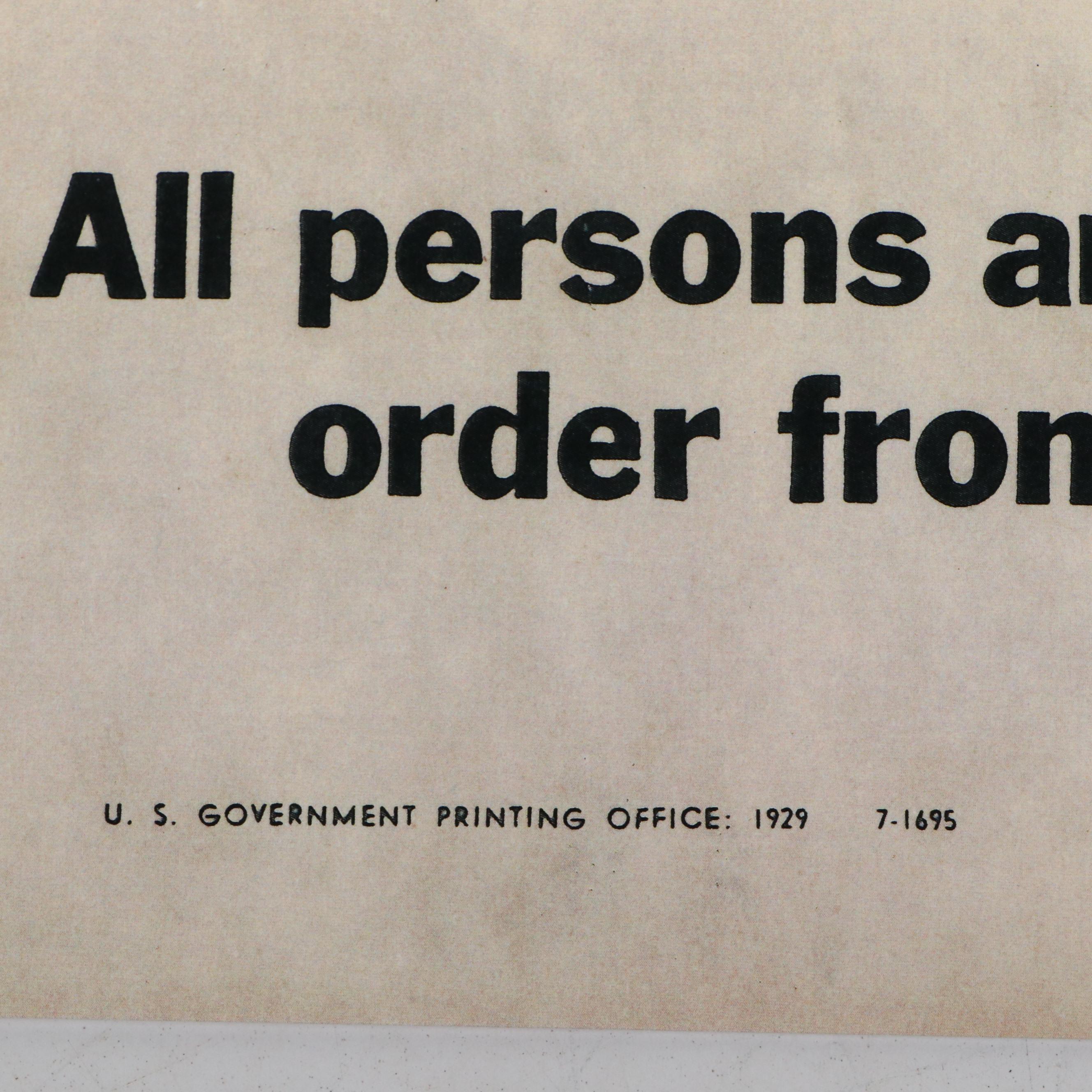 Prohibition Era Whisky Prescription Form with Reproduction Sign