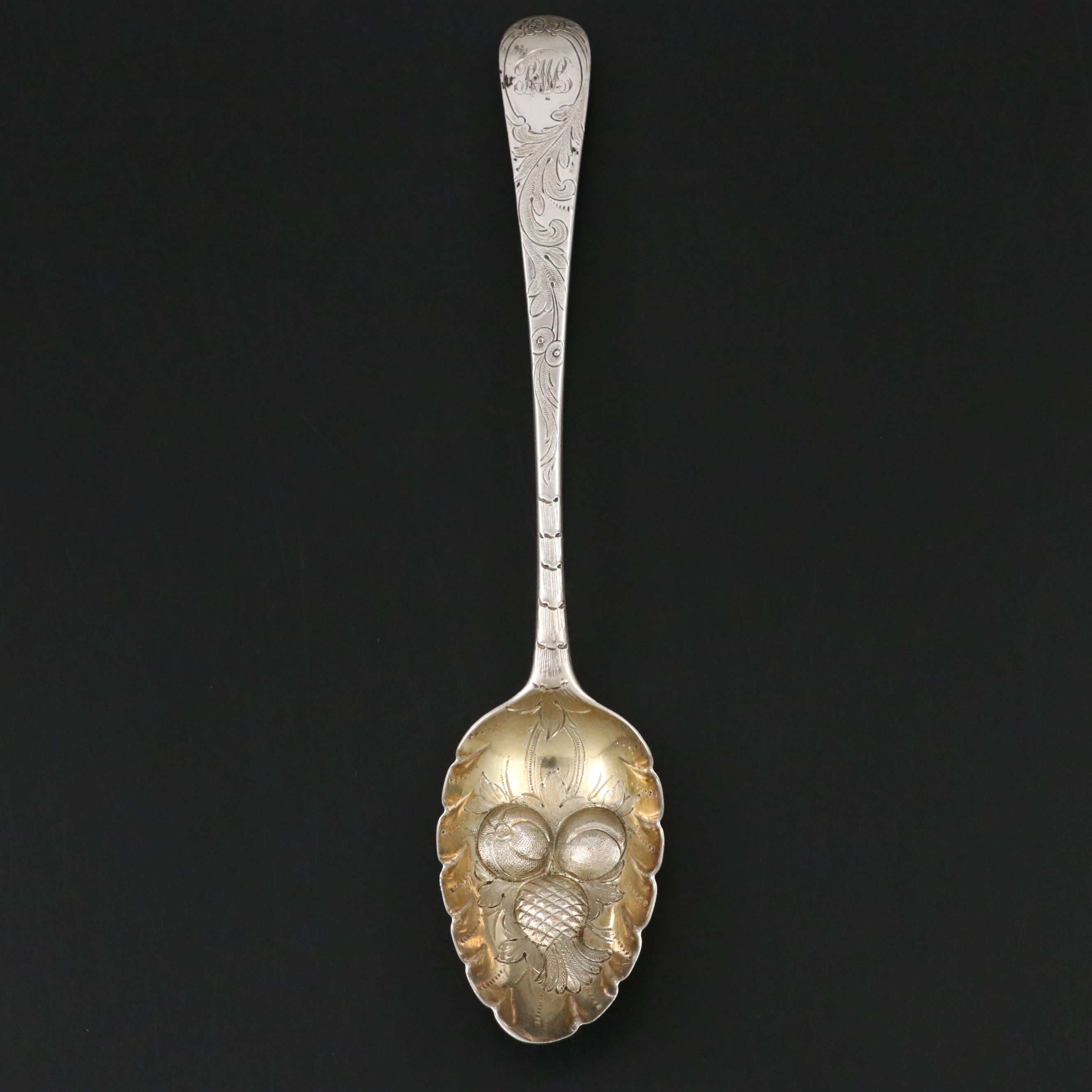 Thomas Pratt and Arthur Humphries English Sterling Silver Berry Spoon, 1783