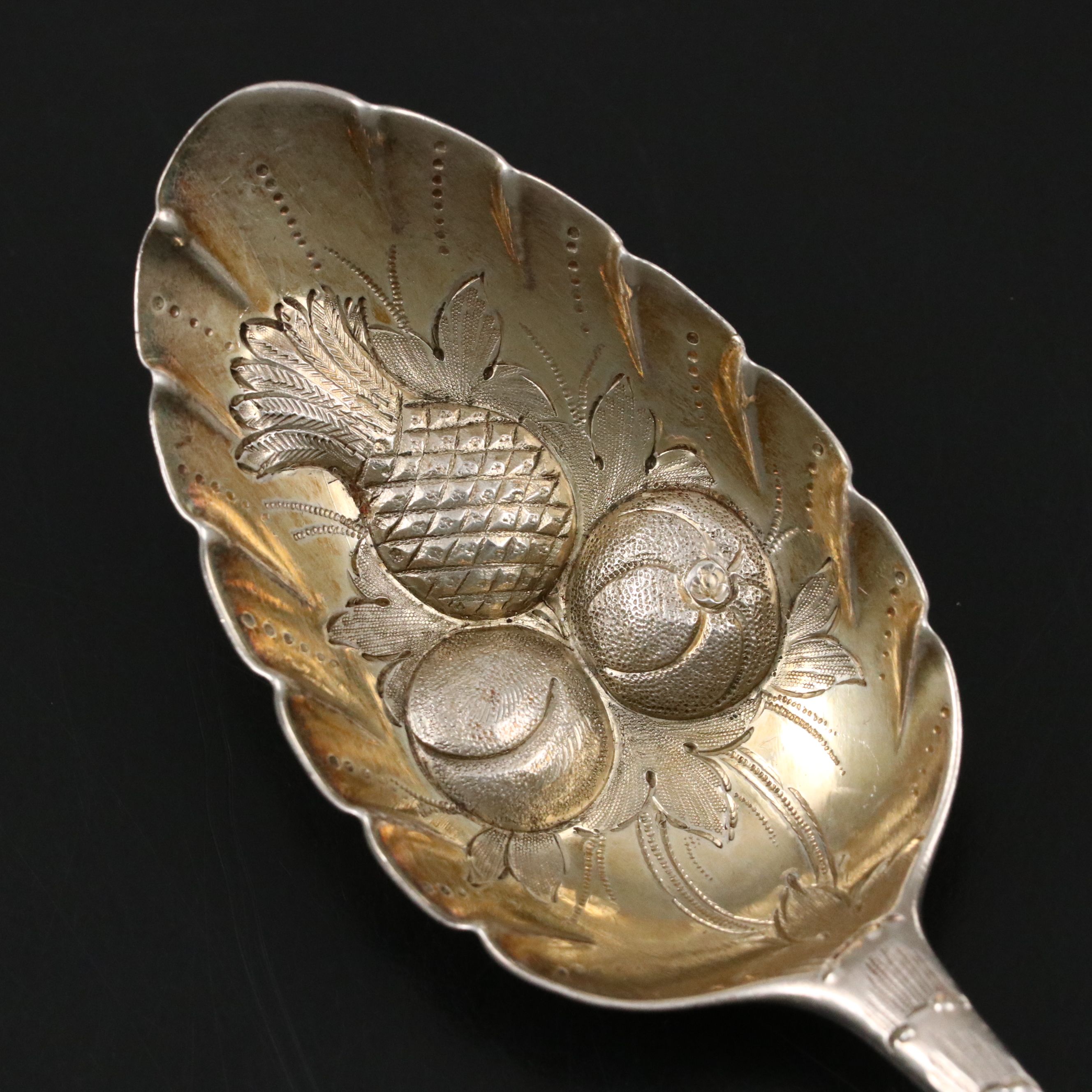 Thomas Pratt and Arthur Humphries English Sterling Silver Berry Spoon, 1783