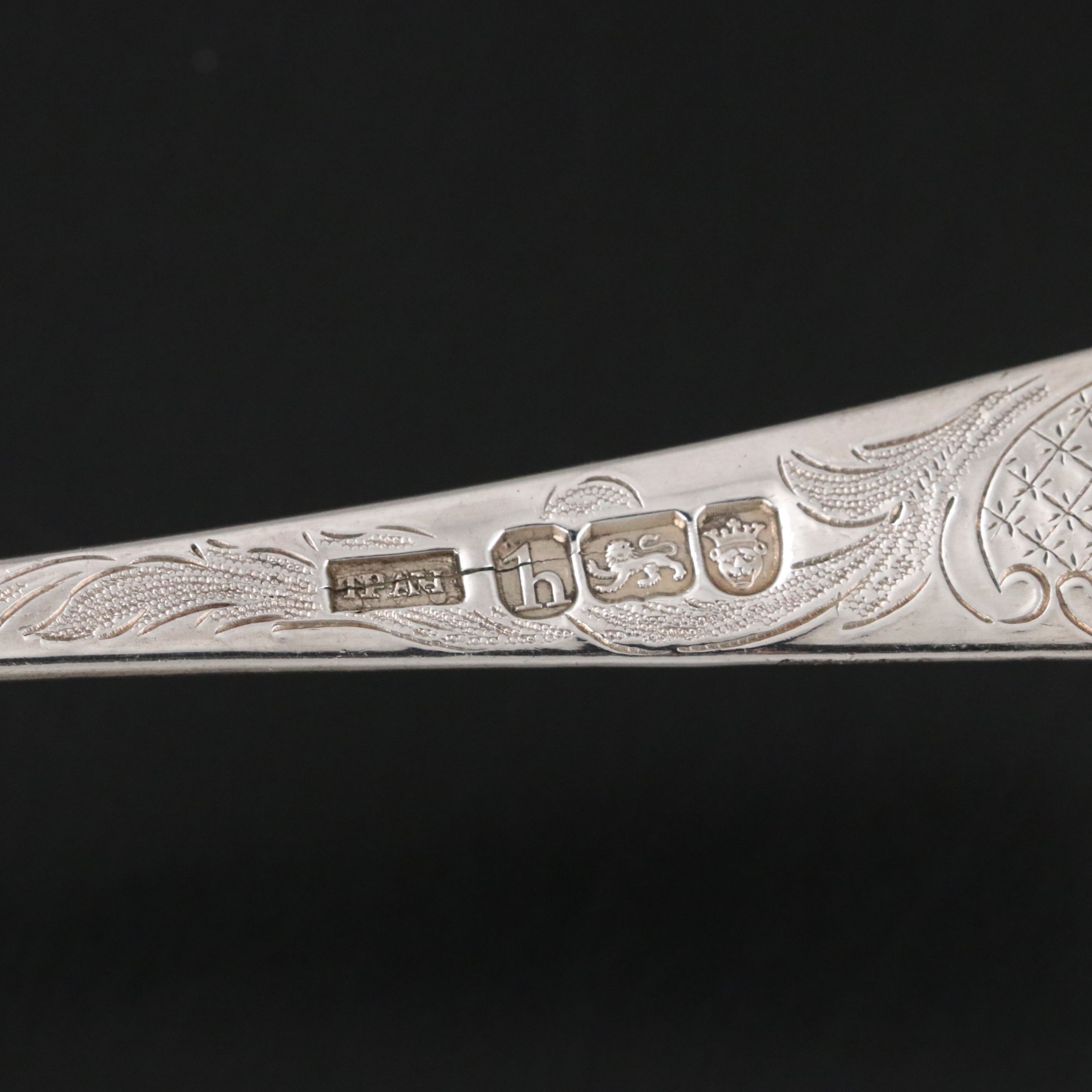 Thomas Pratt and Arthur Humphries English Sterling Silver Berry Spoon, 1783
