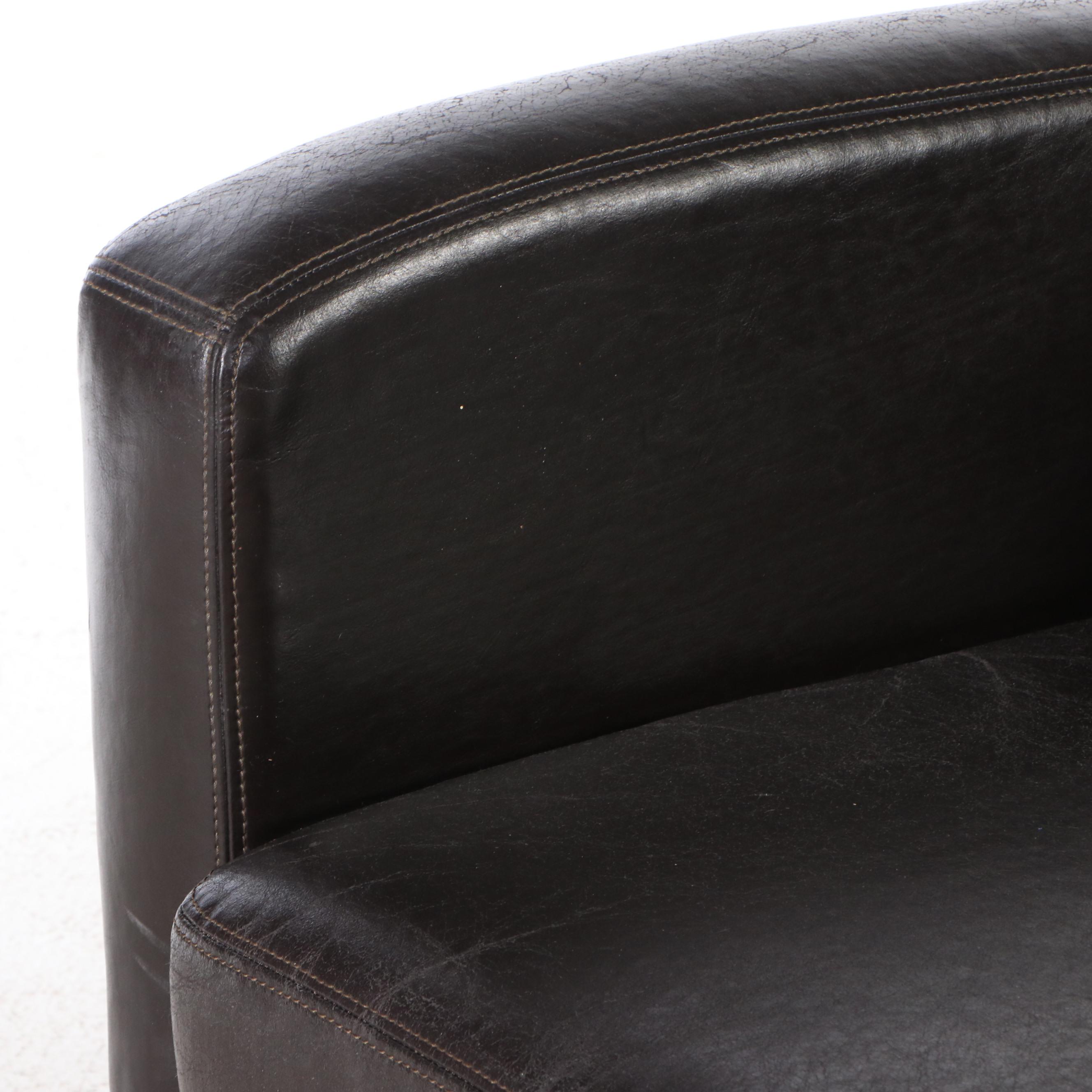 IKEA Leather Upholstered Sofa, Early 21st Century