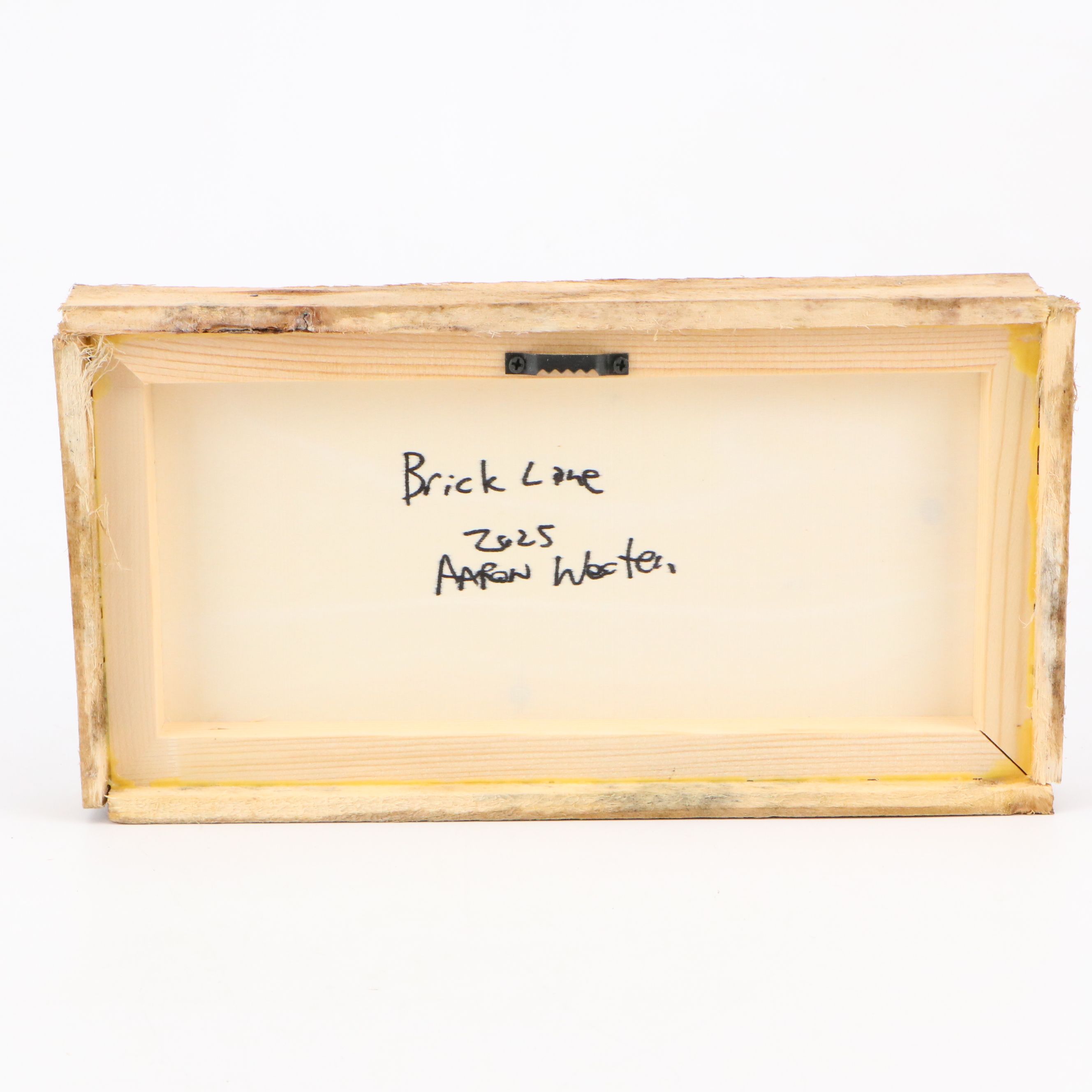 Aaron Wooten Dimensional Mixed Media Painting of Street Scene "Brick Lane"