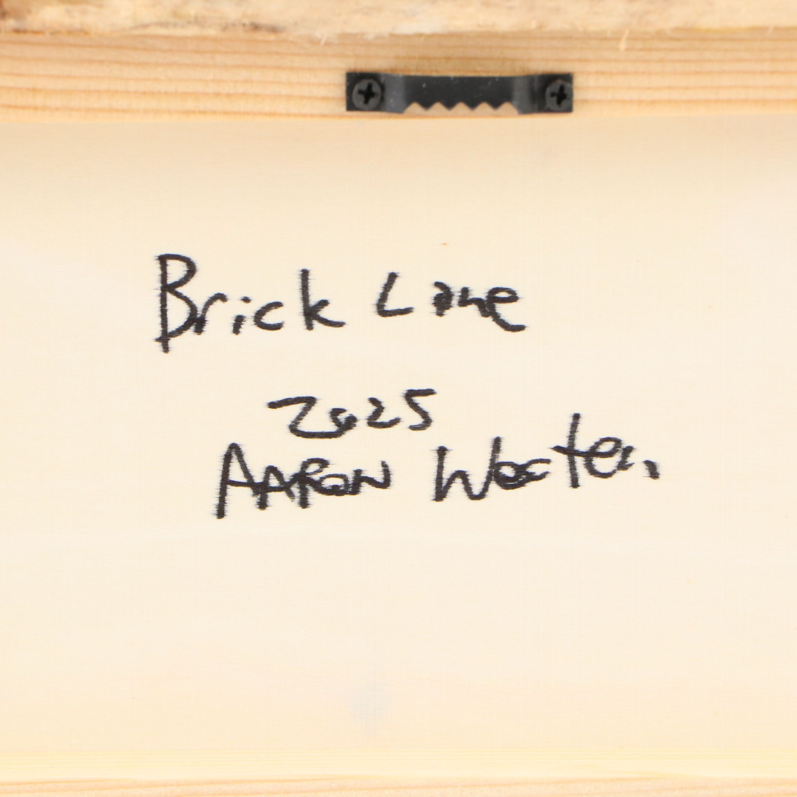 Aaron Wooten Dimensional Mixed Media Painting of Street Scene "Brick Lane"