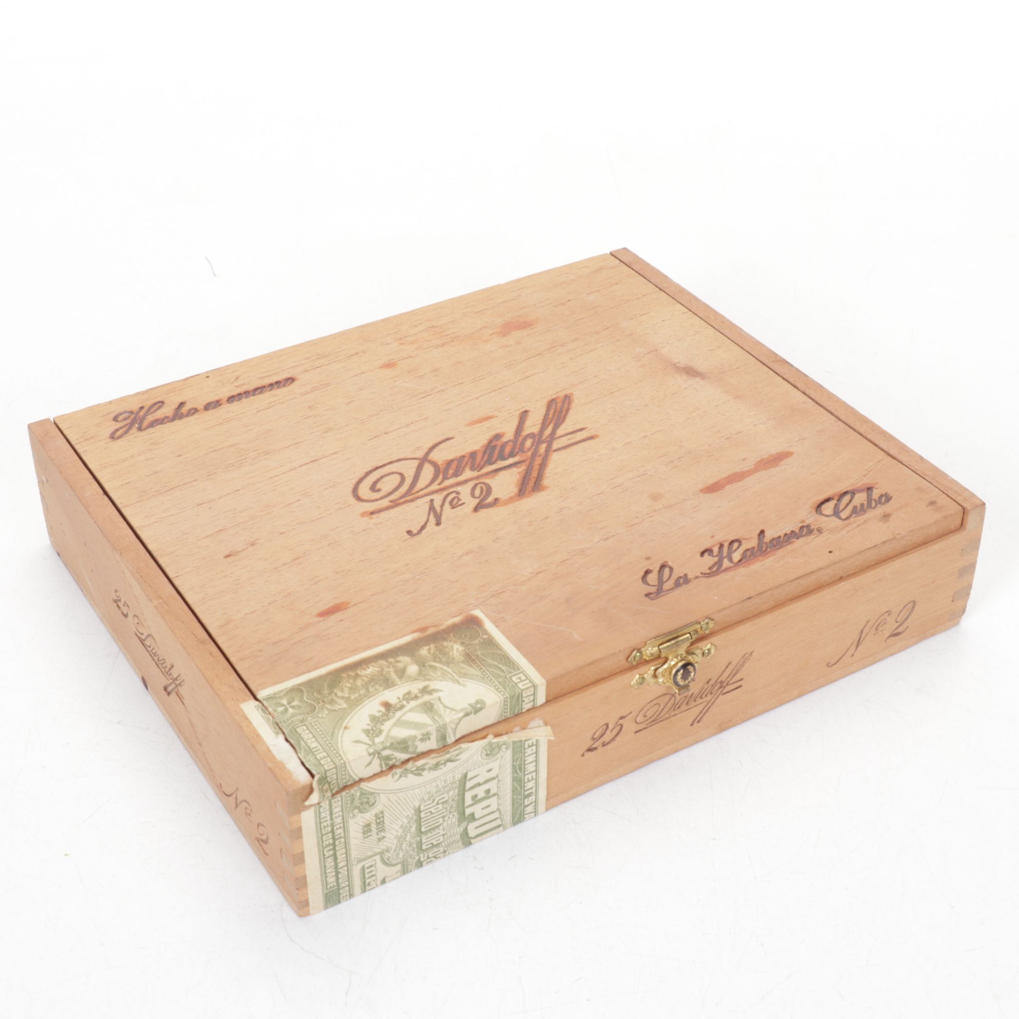 Davidoff and La Gloria Cubana Cigar Boxes with Metal Lock Box and Dresser Box