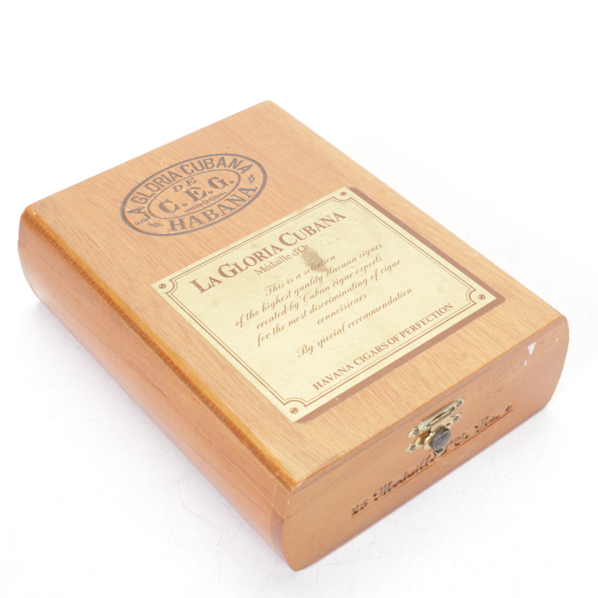 Davidoff and La Gloria Cubana Cigar Boxes with Metal Lock Box and Dresser Box