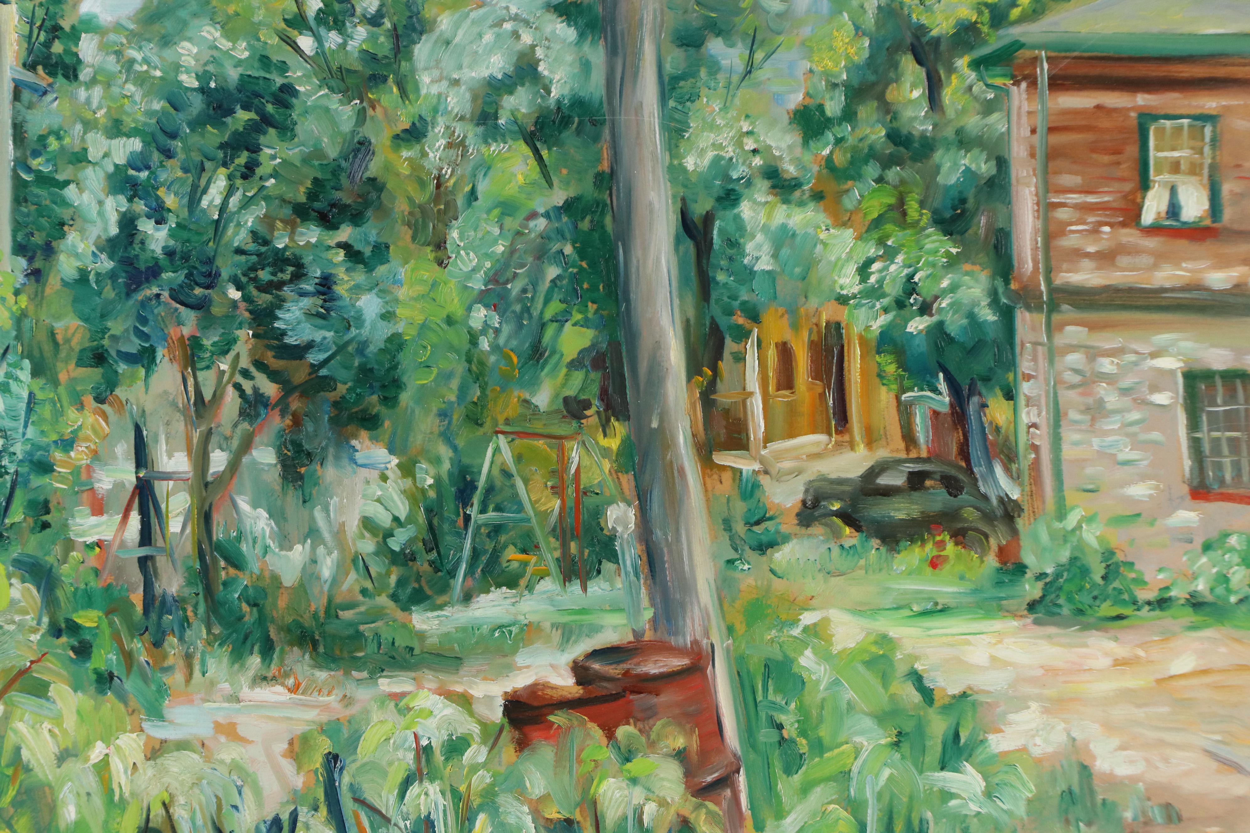 Michael Salvatore Abbate Rural Landscape Oil Painting, Mid-20th Century