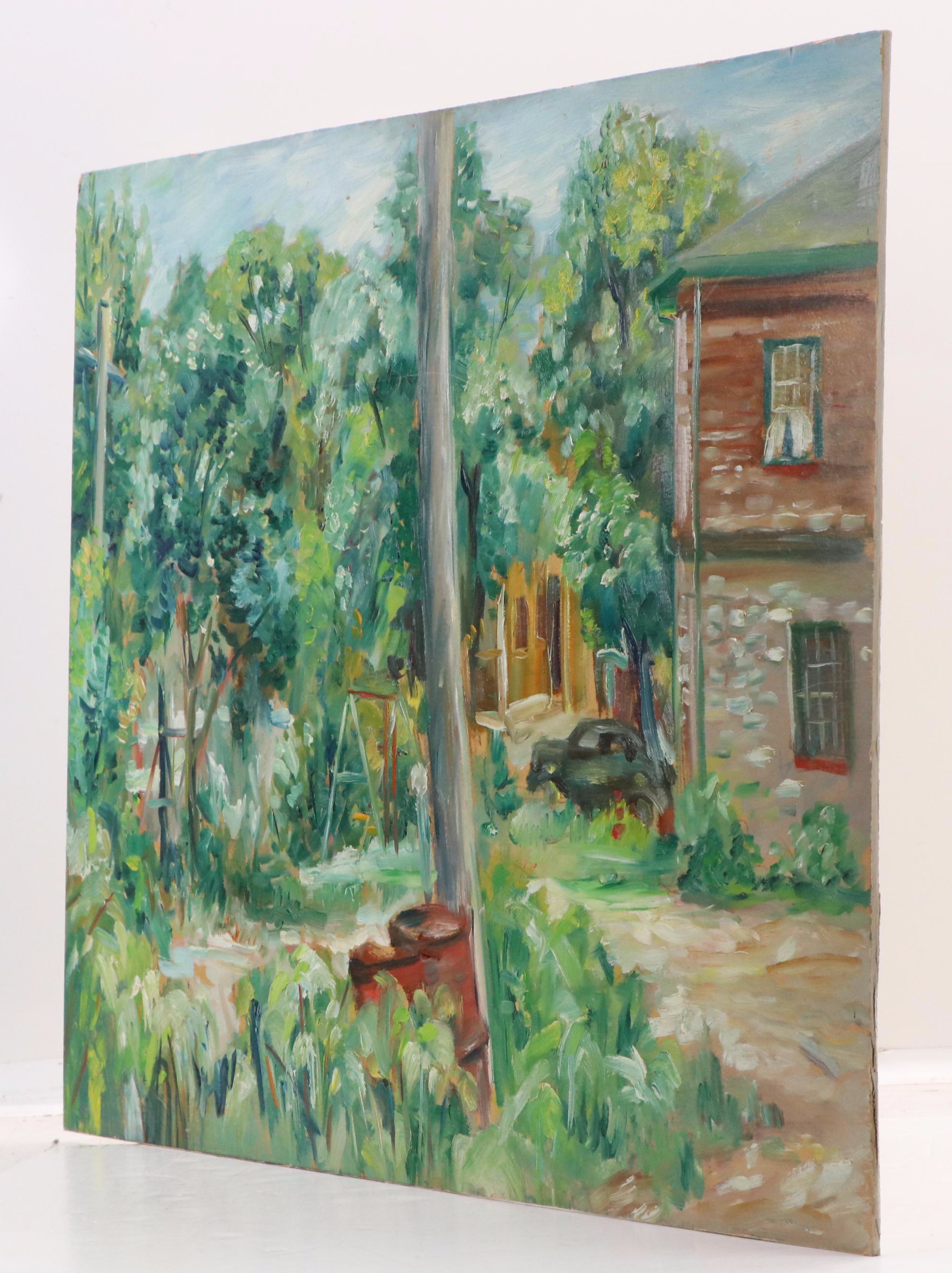 Michael Salvatore Abbate Rural Landscape Oil Painting, Mid-20th Century