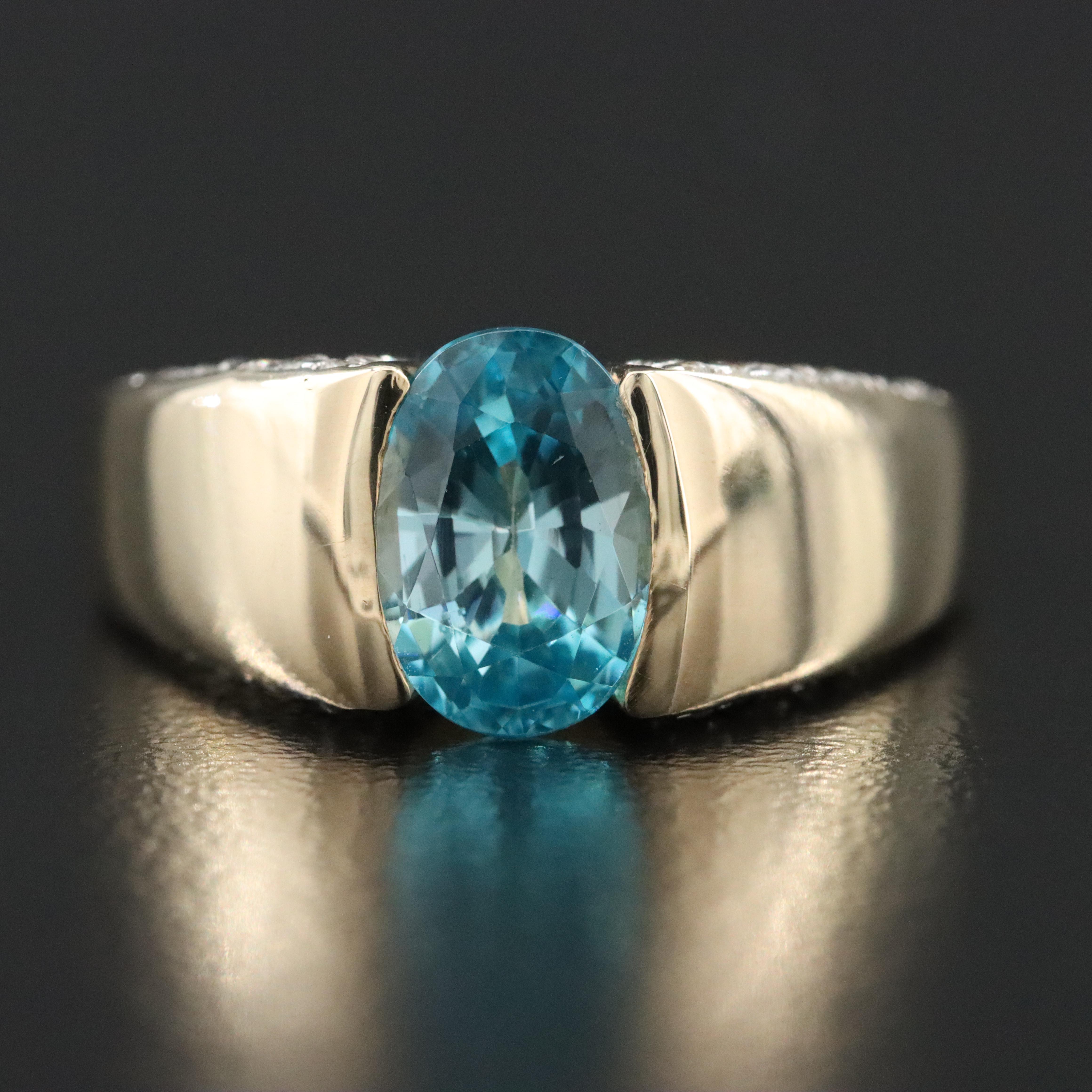 9K Zircon Ring