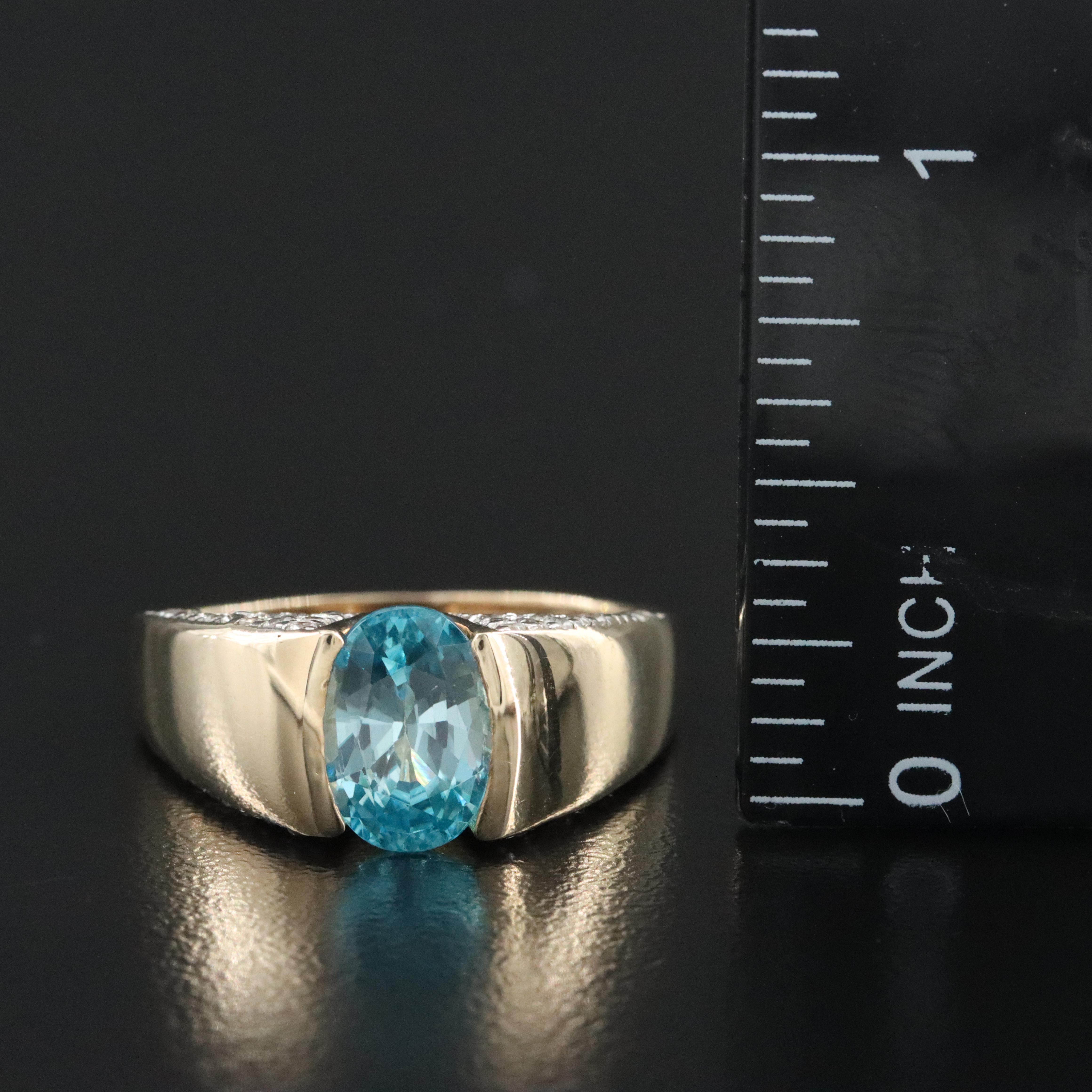 9K Zircon Ring