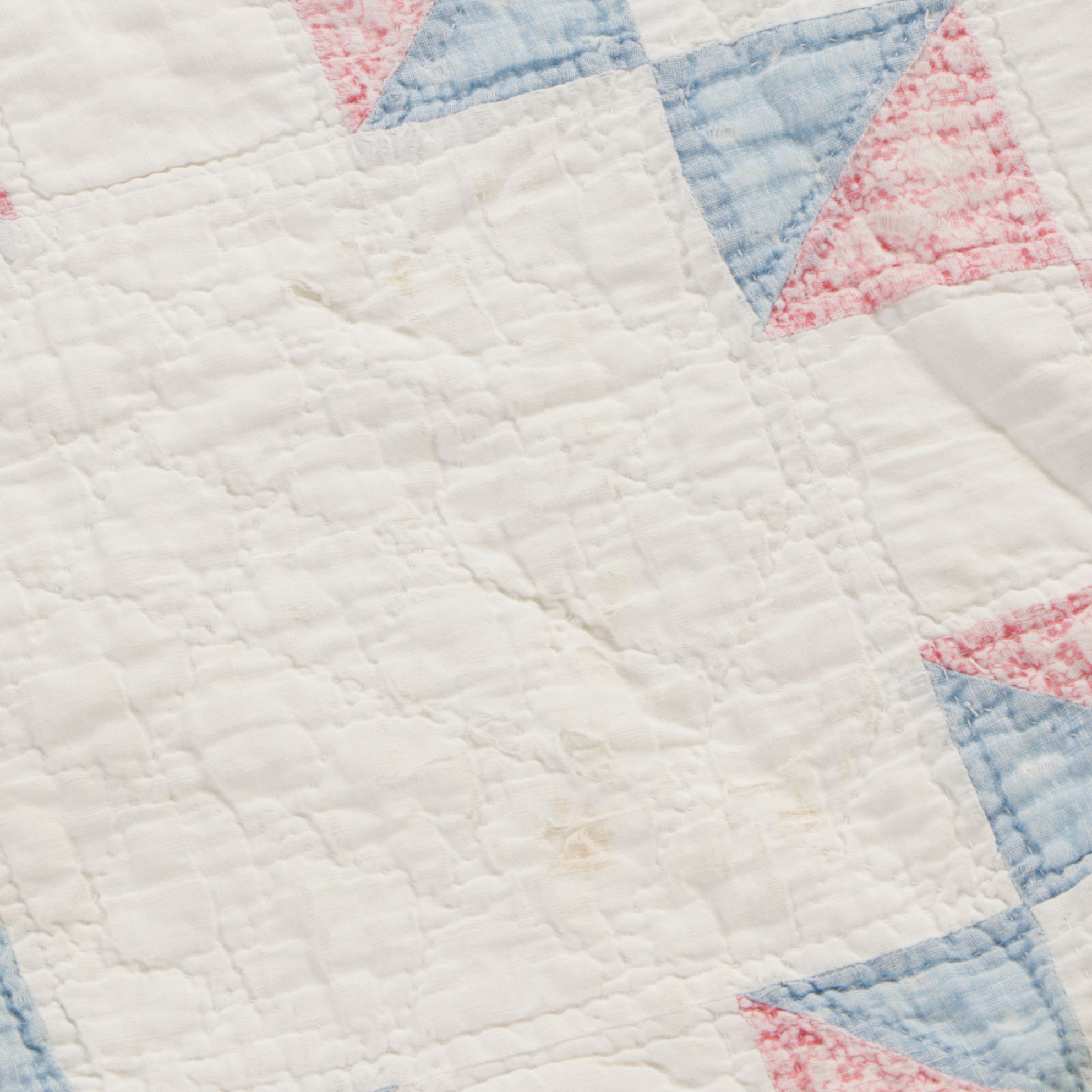 Hand-Pieced Patchwork "Pinwheel" and "Disappearing Nine-Patch" Quilts