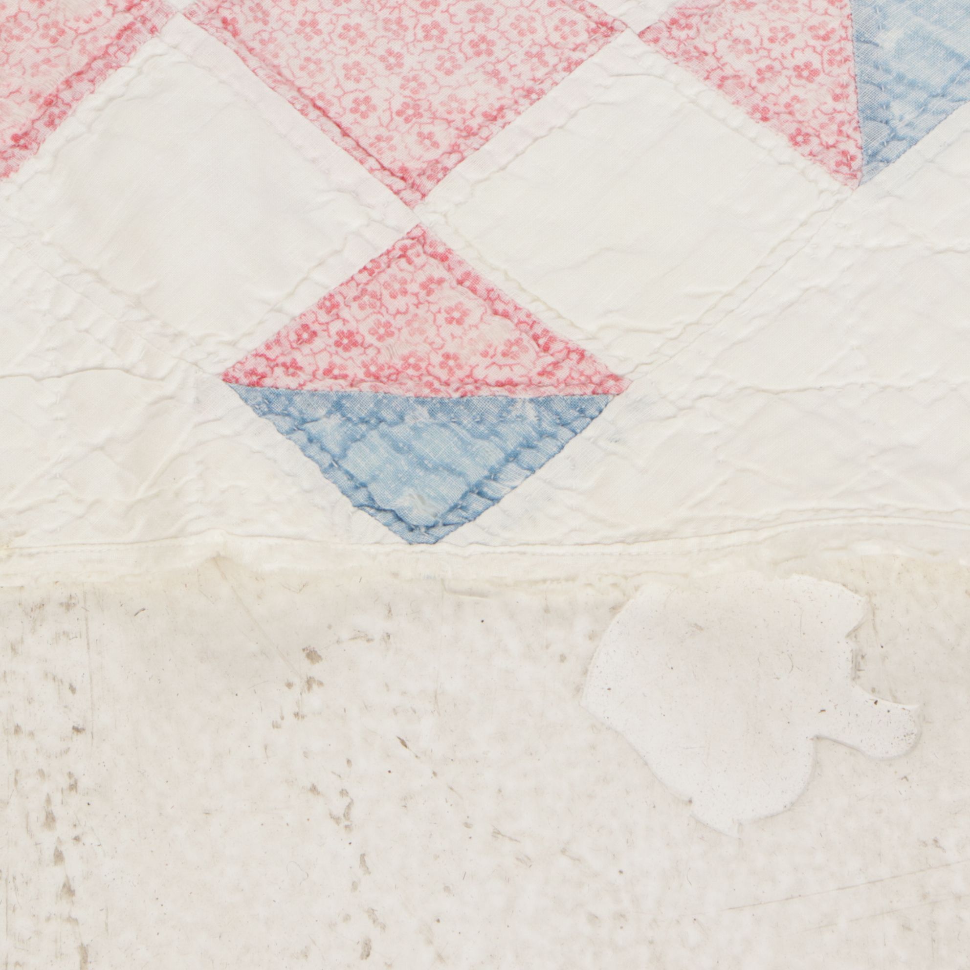 Hand-Pieced Patchwork "Pinwheel" and "Disappearing Nine-Patch" Quilts