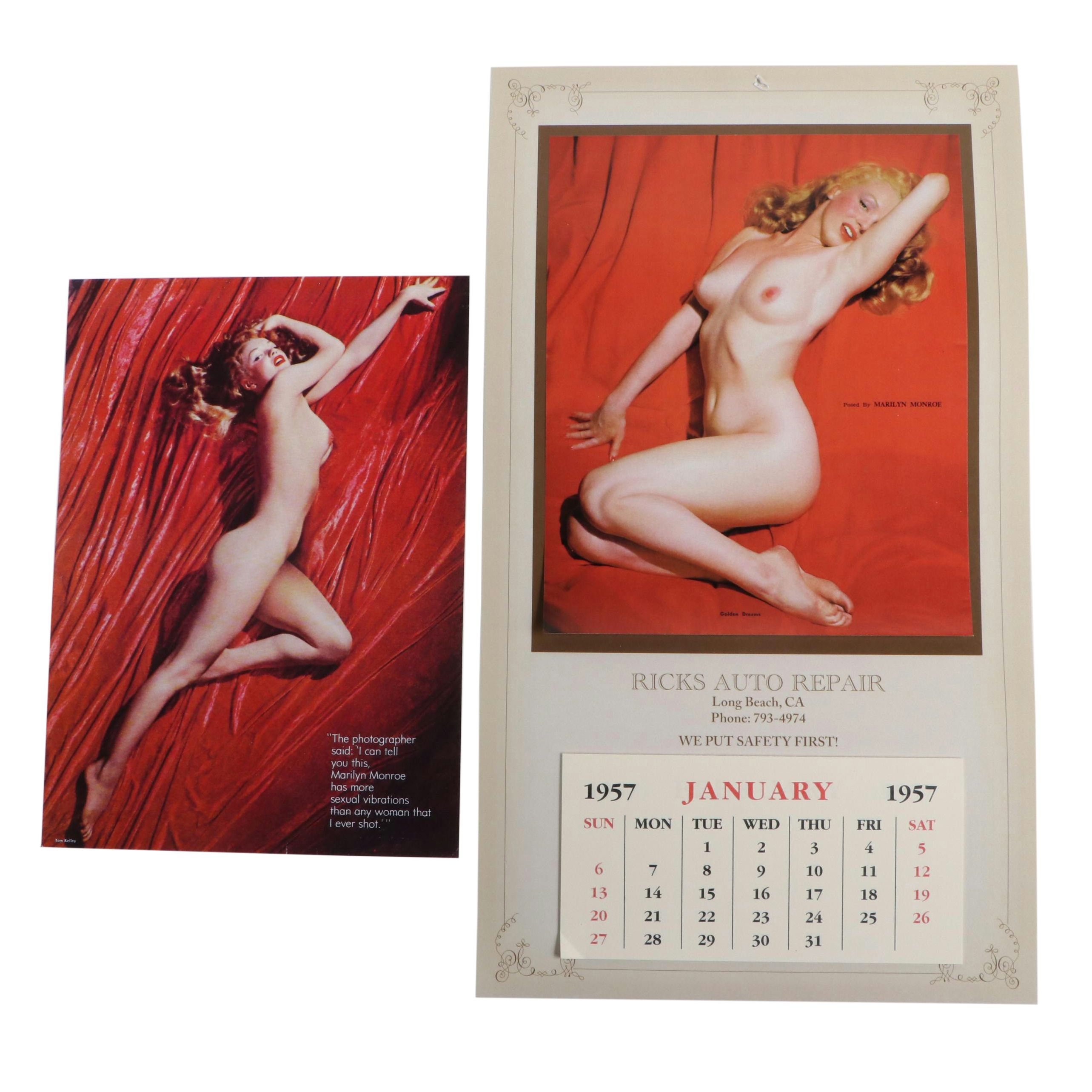 Reprint "Golden Dreams" Marilyn Monroe Calendars and Print