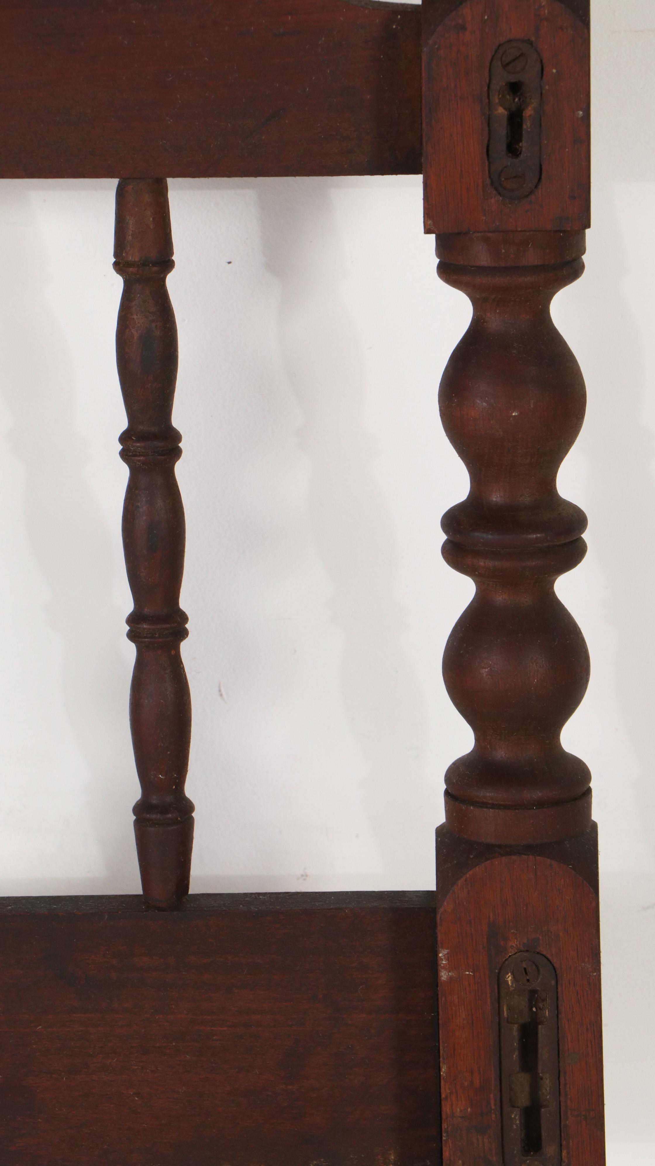 Federal Style Bobbin-Turned Four-Poster Rope Bed, Late 19th/Early 20th Century