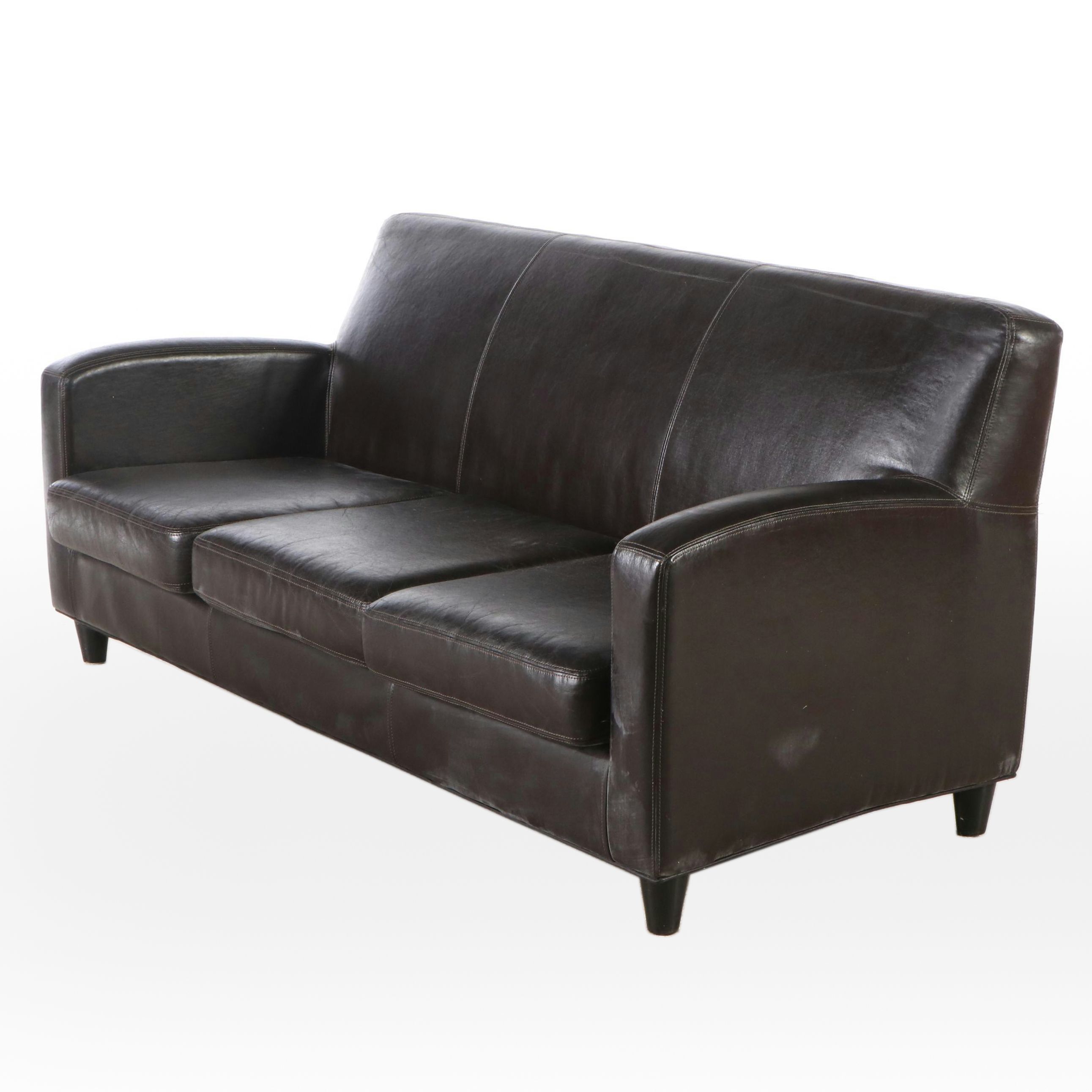 IKEA Leather Upholstered Sofa, Early 21st Century