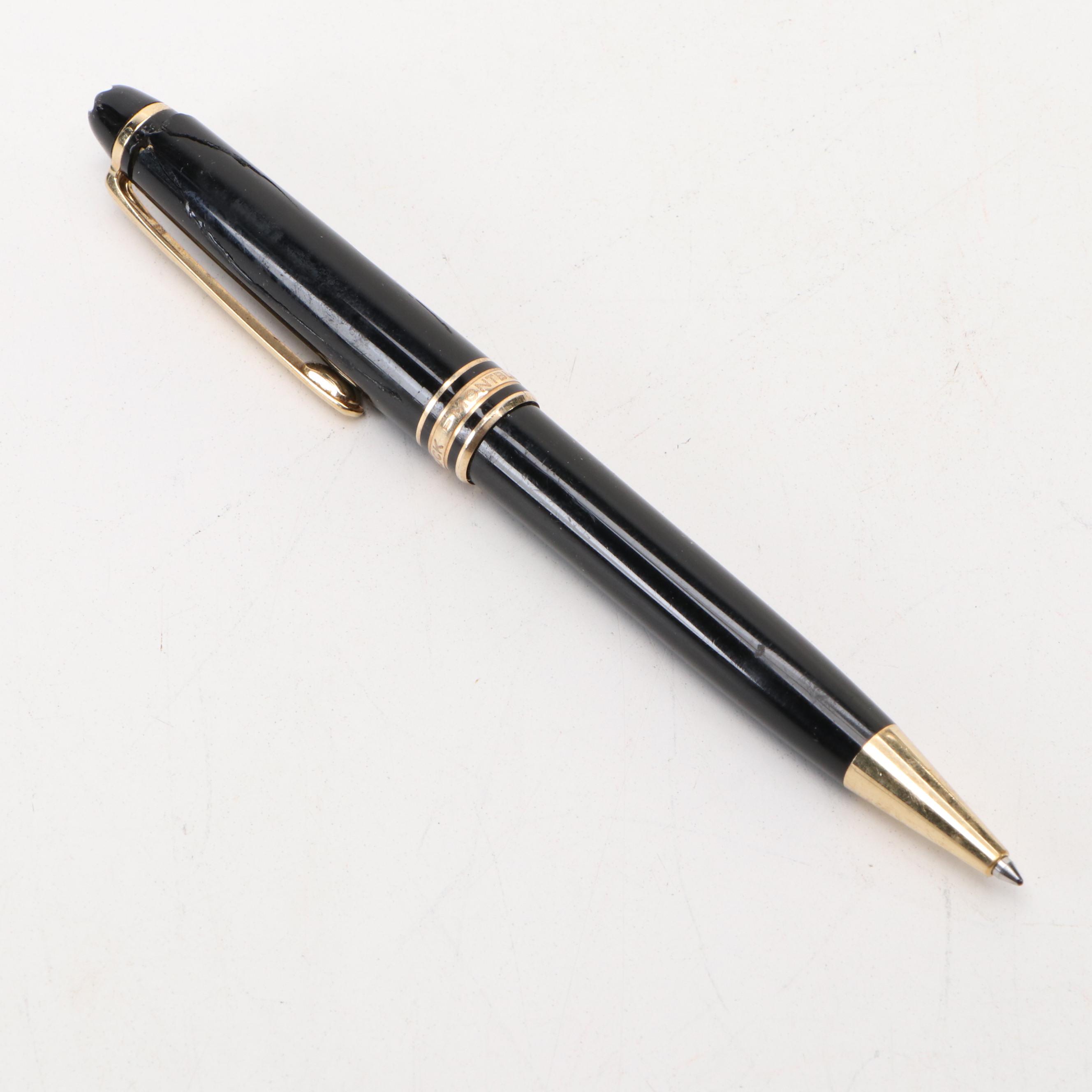 Montblanc Meisterstück Black Lacquer Ballpoint Pen