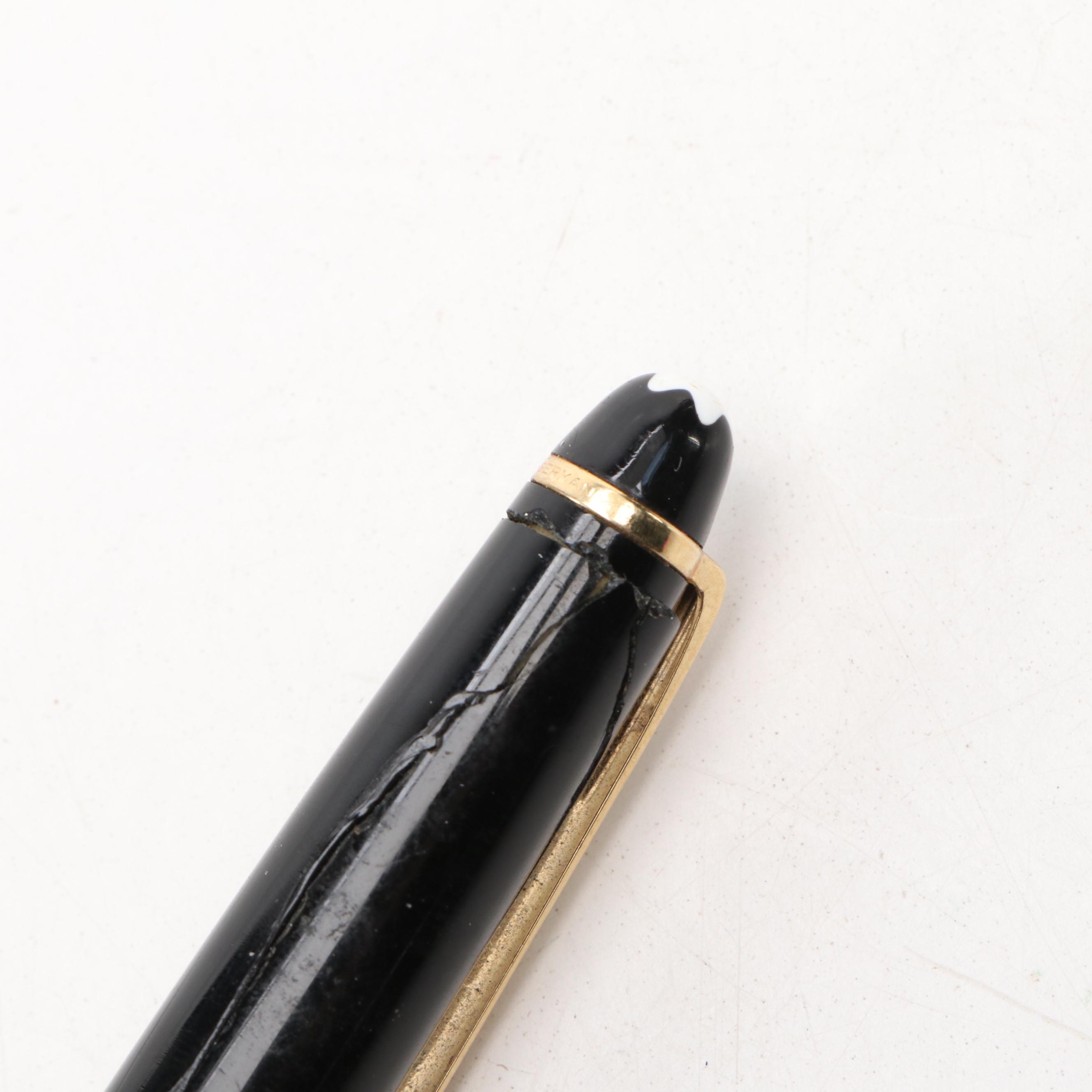 Montblanc Meisterstück Black Lacquer Ballpoint Pen