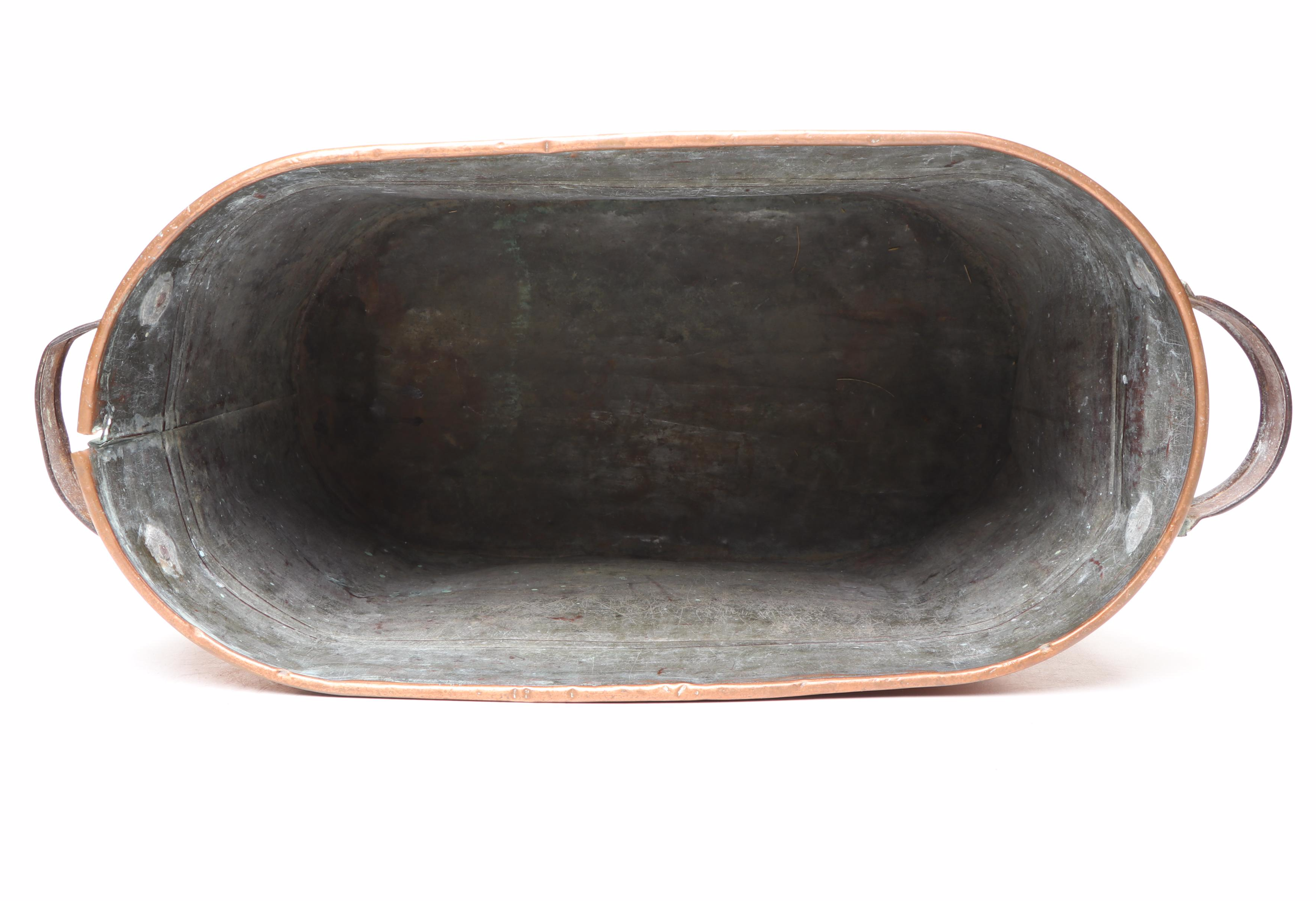 Antique Copper Handled Boiler Tub