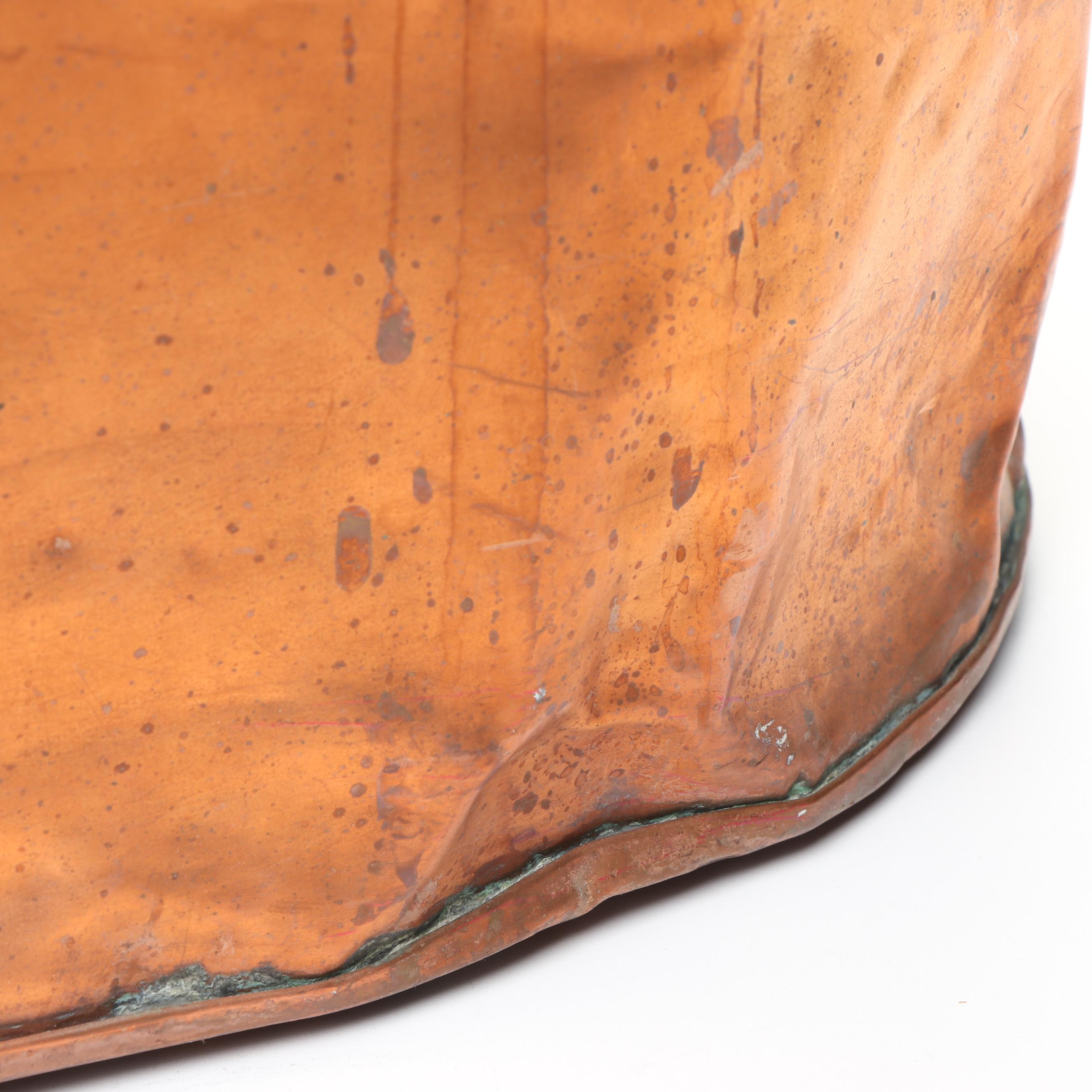 Antique Copper Handled Boiler Tub