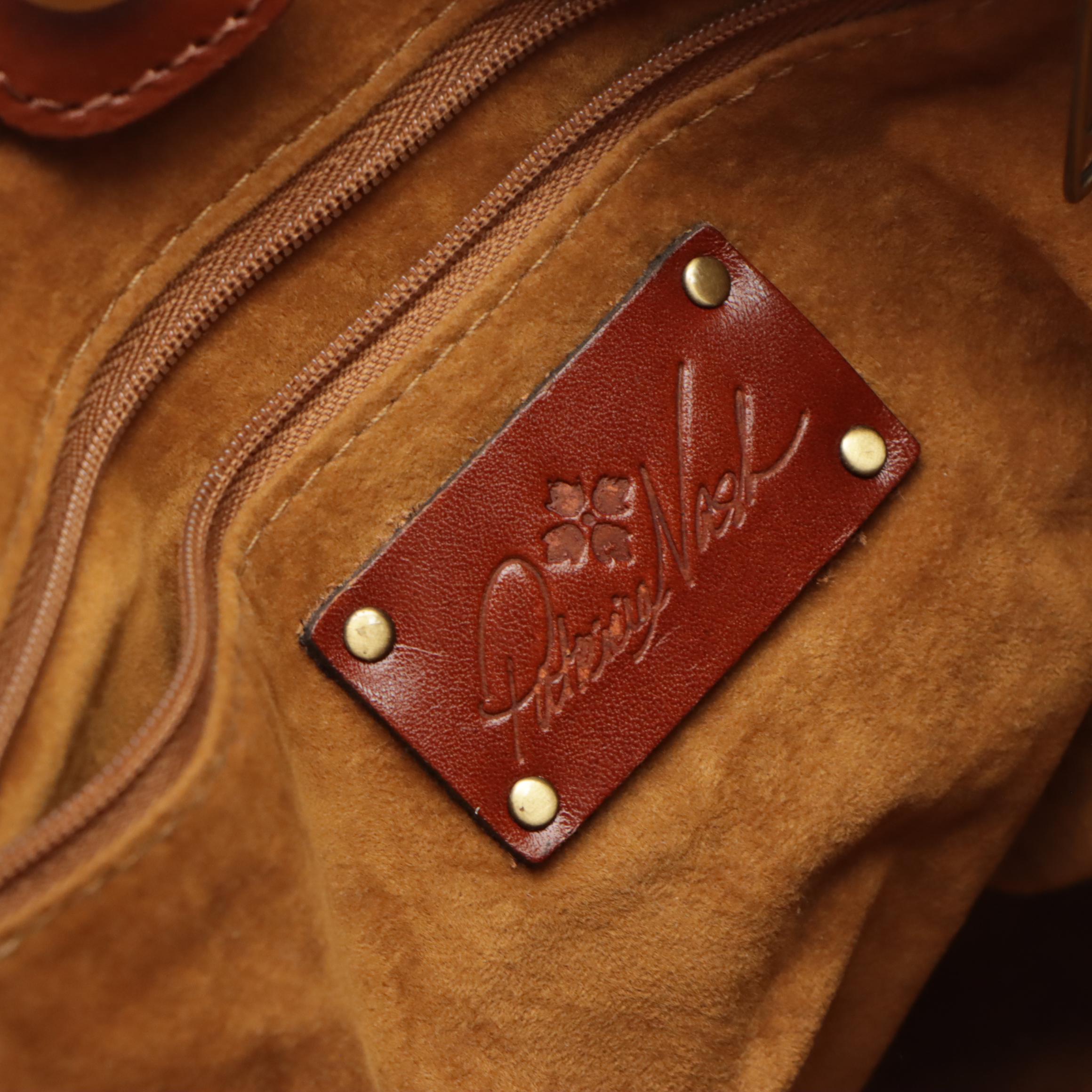 Chico's Black Leather Tote and Tassel Print Zip Pouch with More Bags and Wallet