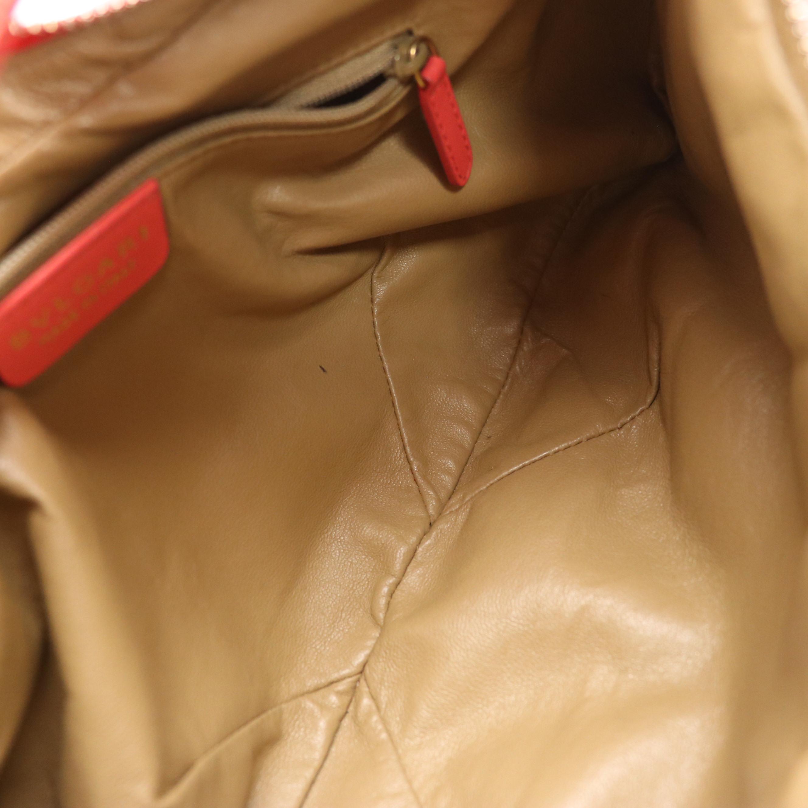 BVLGARI Grain Textured Leather Shoulder Bag