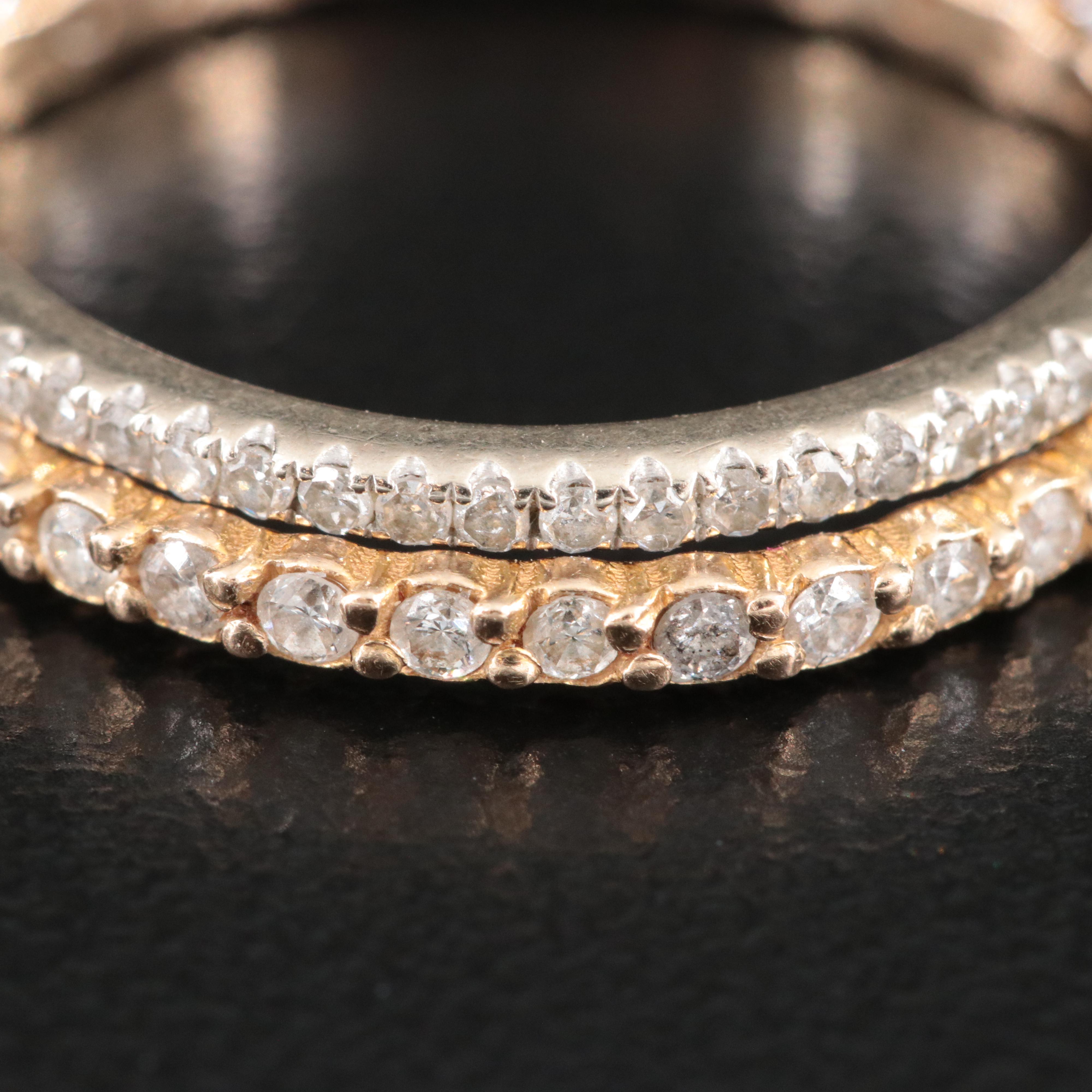 14K Diamond Ring Lot