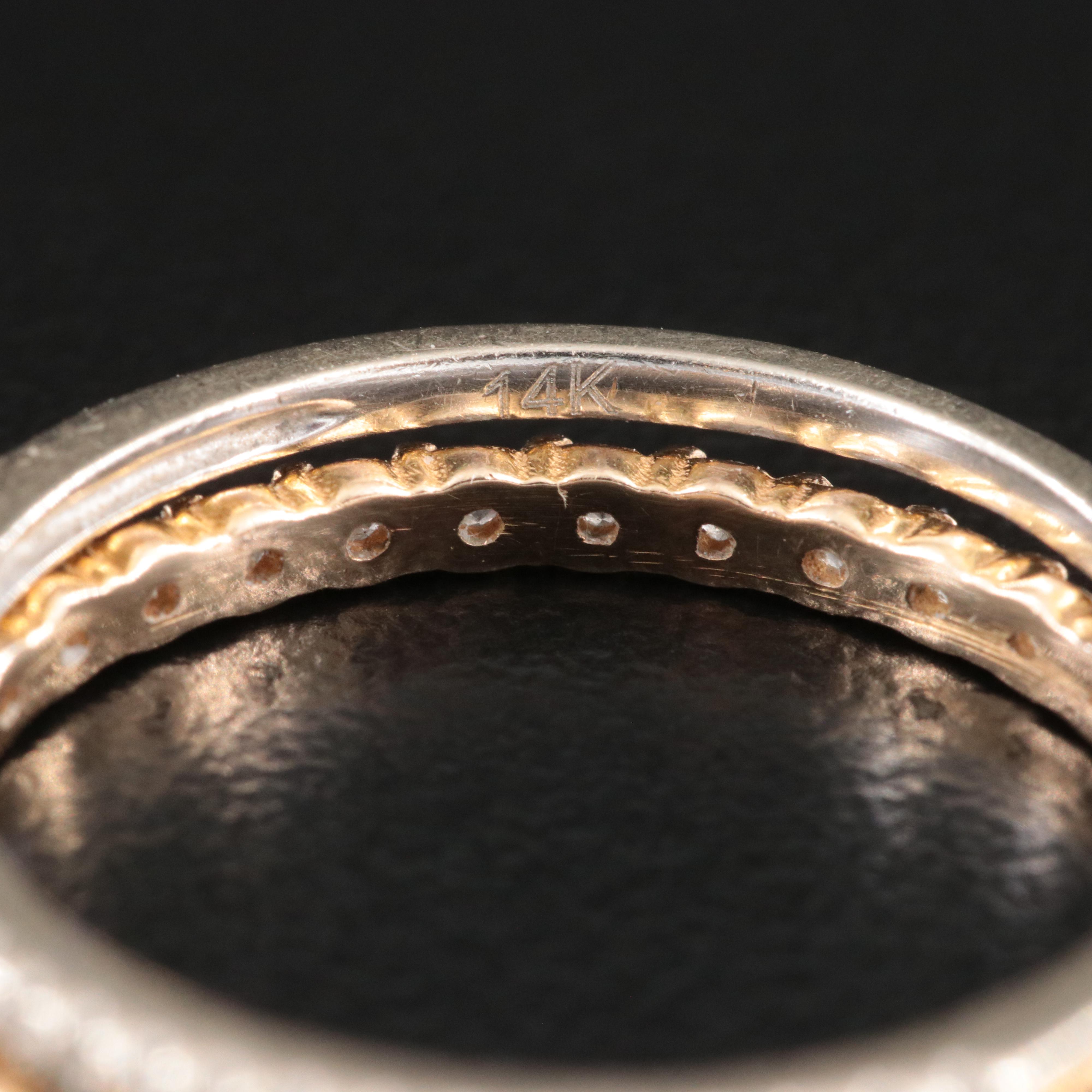 14K Diamond Ring Lot