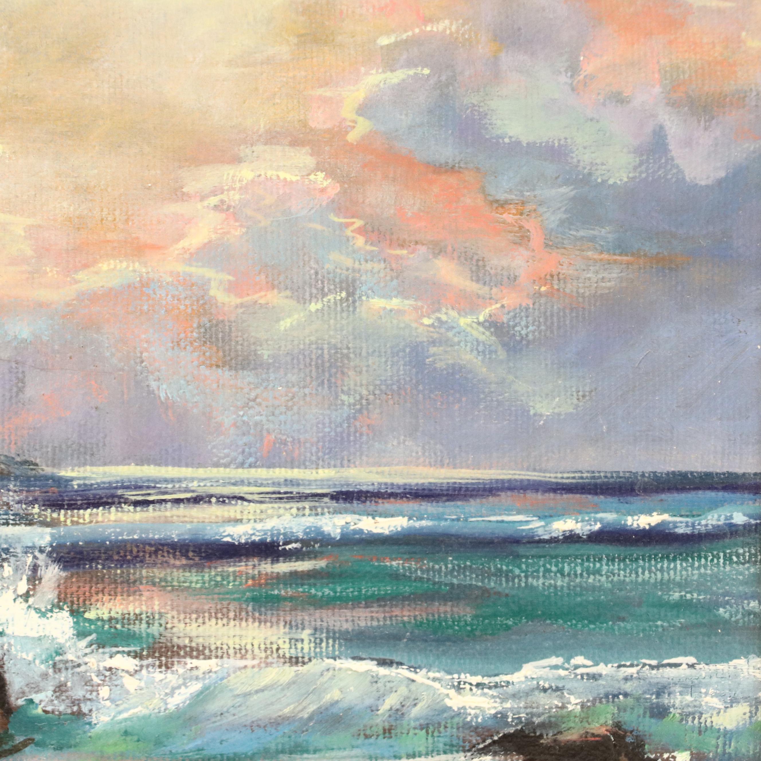 David E. Brown Oil on Canvas "Landscape," 1981