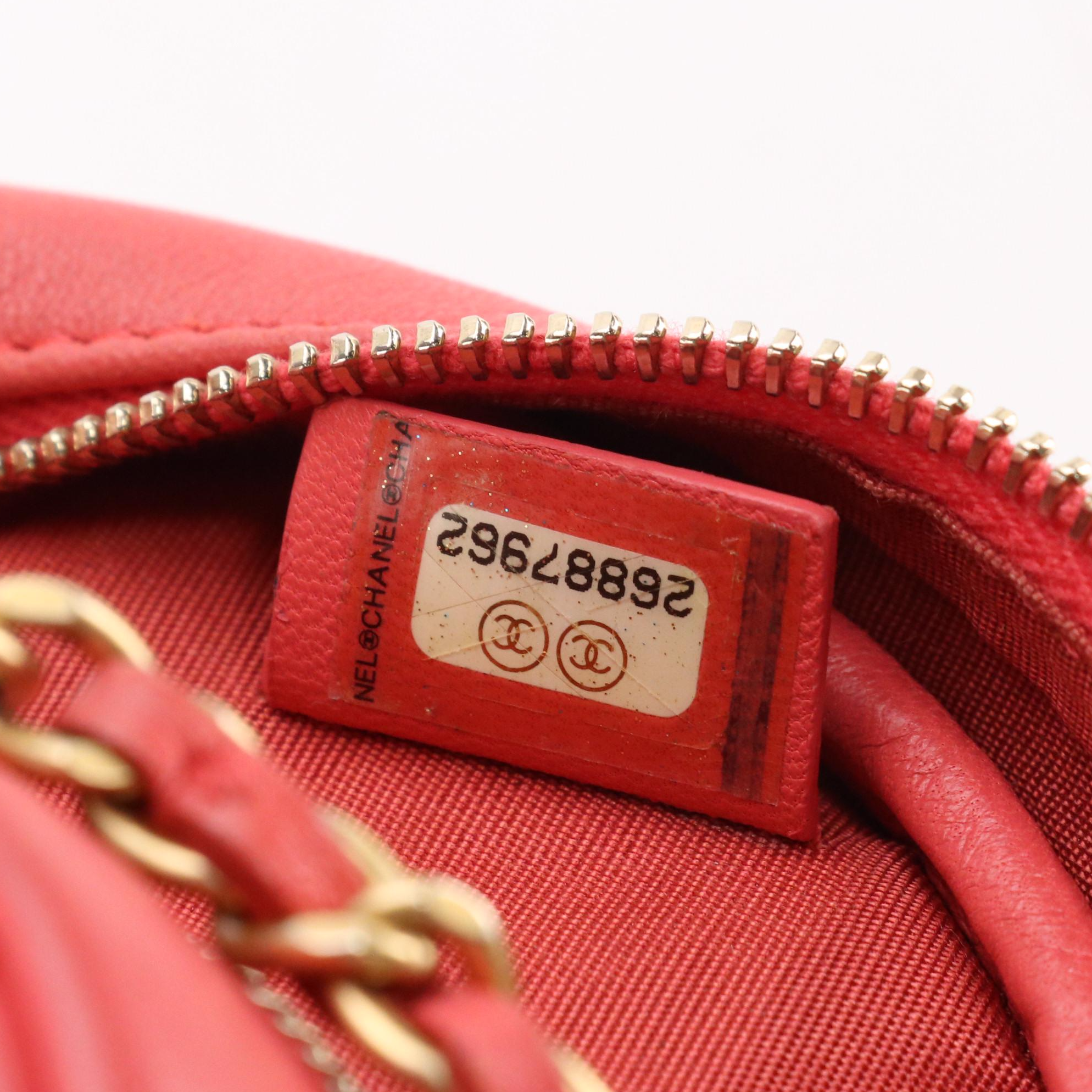 Chanel Lucky Charms Round Crossbody in Quilted Lambskin Leather