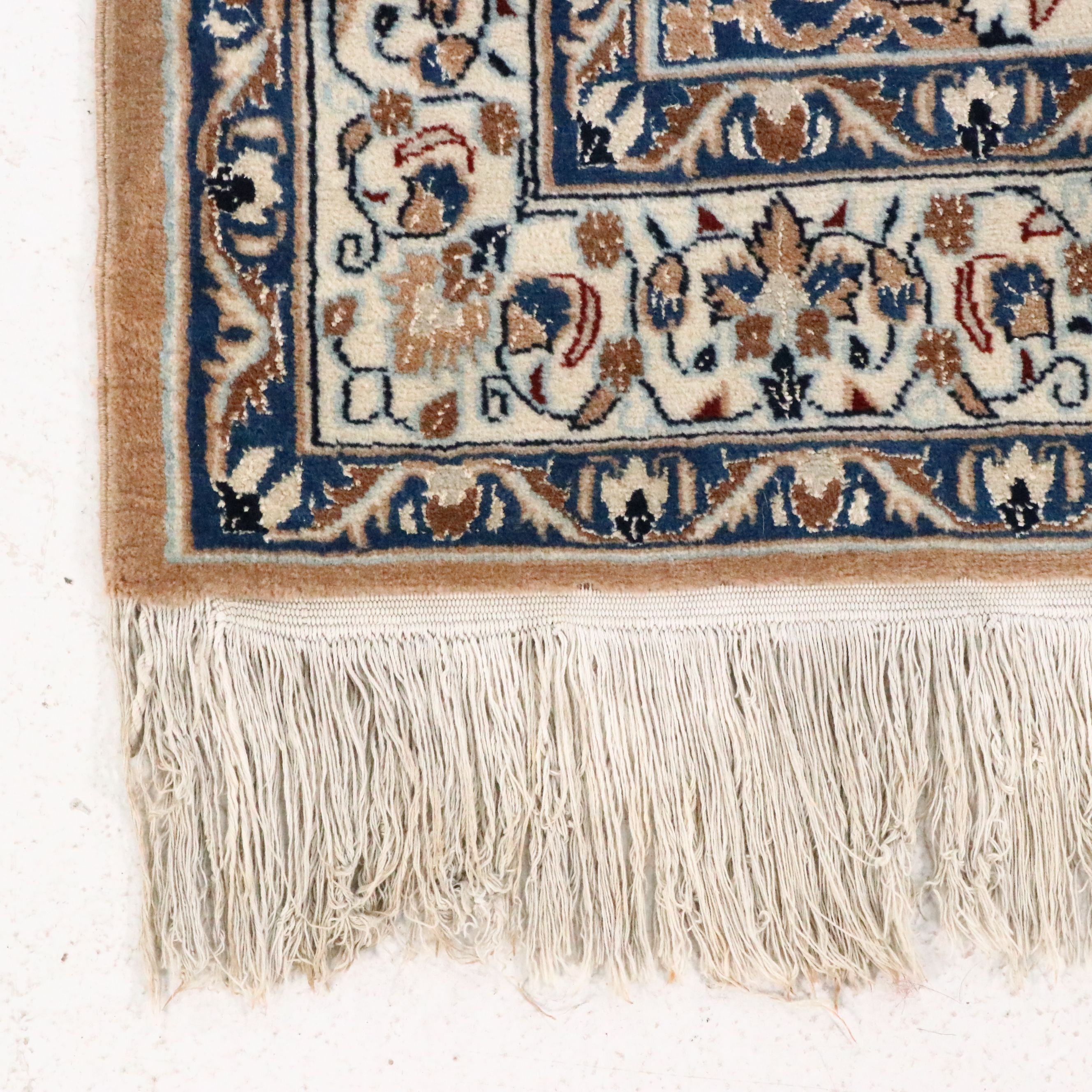 3'8 x 6'3 Hand-Knotted Persian Isfahan Area Rug