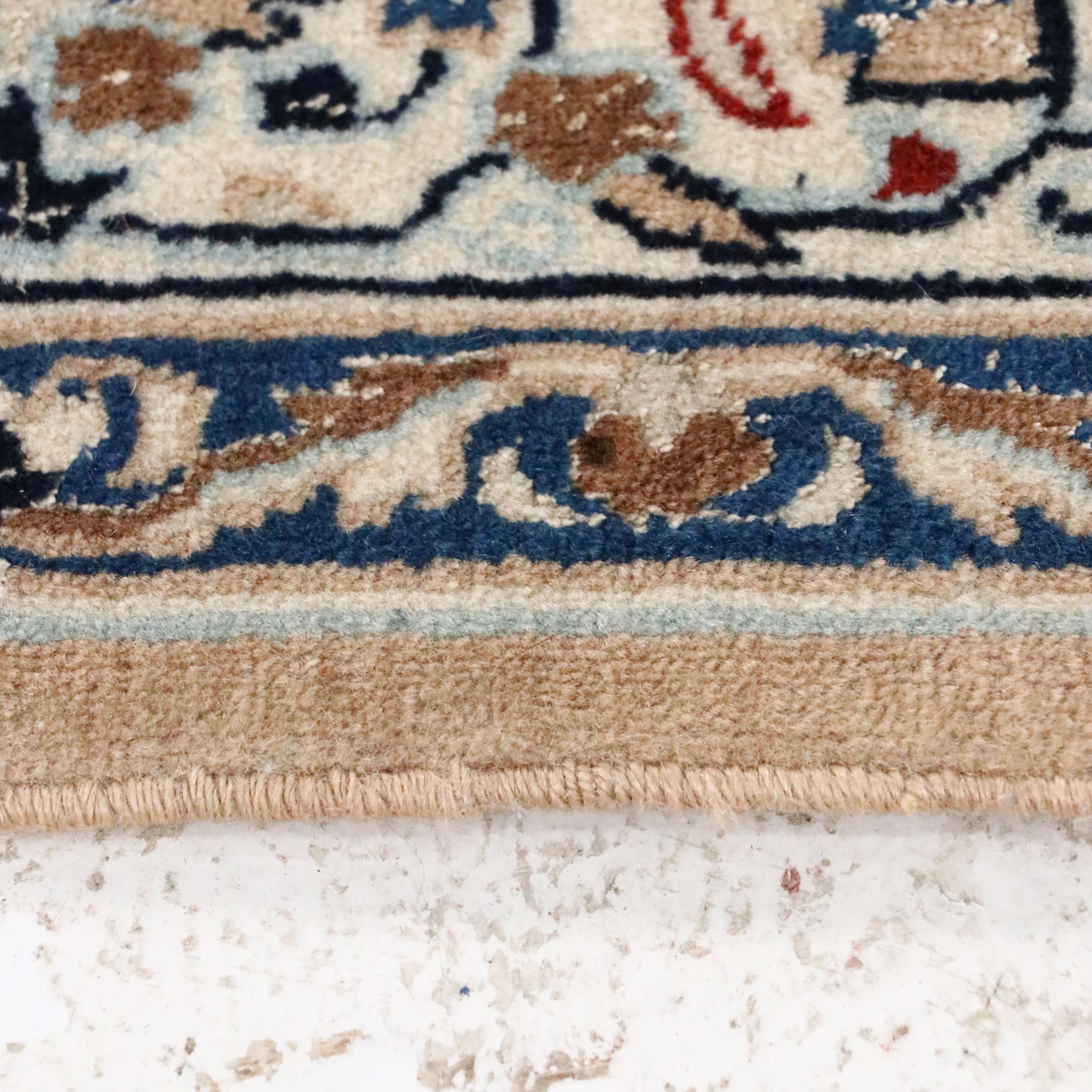 3'8 x 6'3 Hand-Knotted Persian Isfahan Area Rug